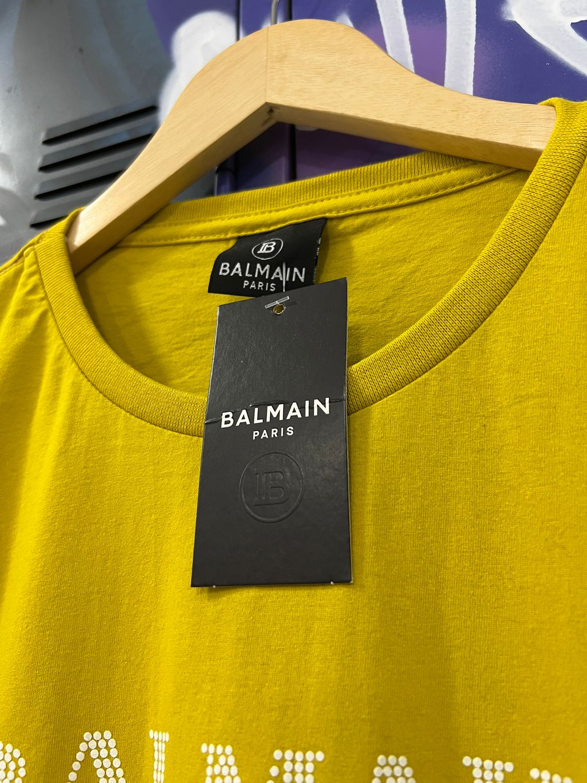 Camiseta Balmain Amarelo