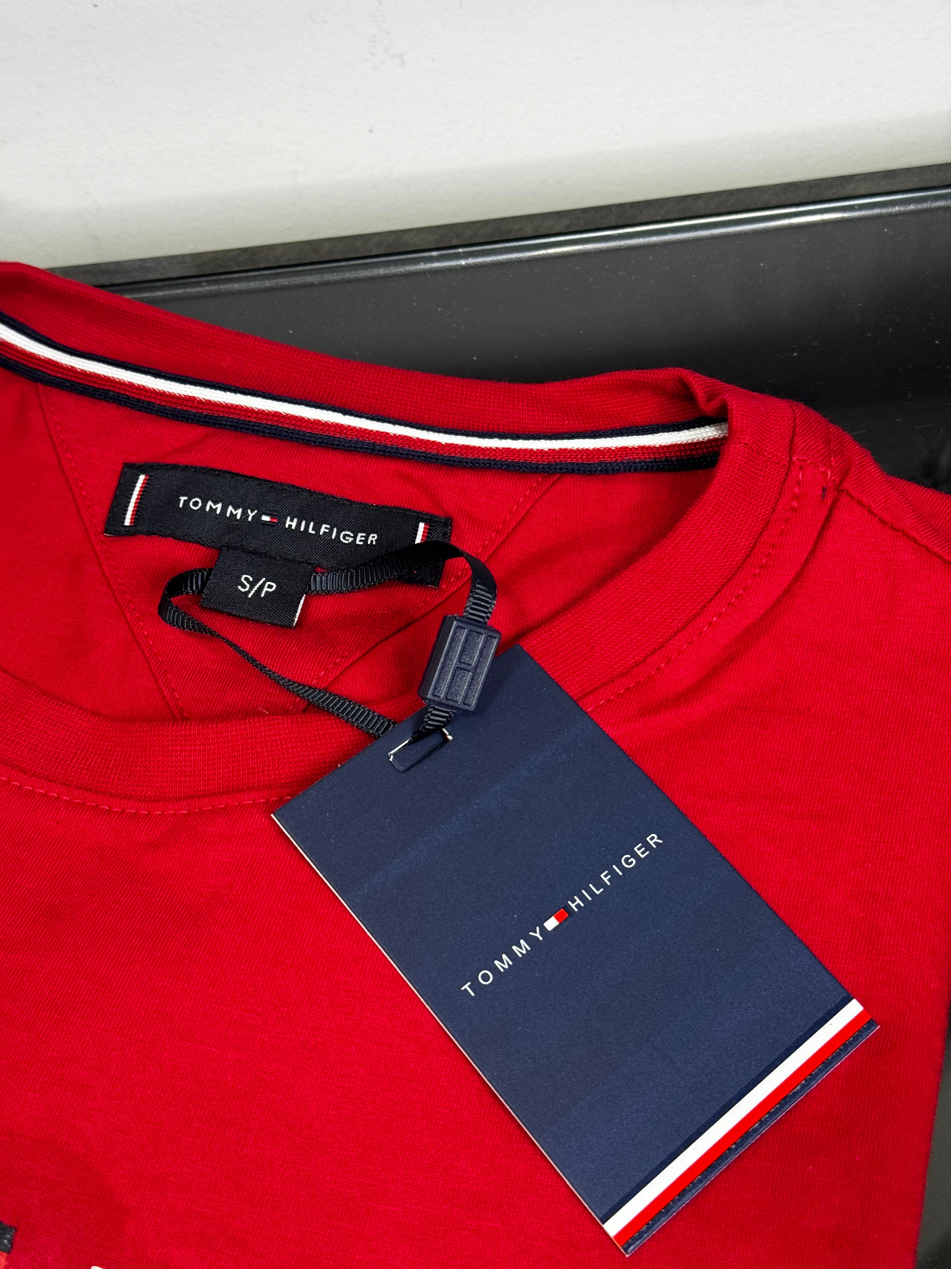 Camiseta Seda Pima Tommy Vermelha