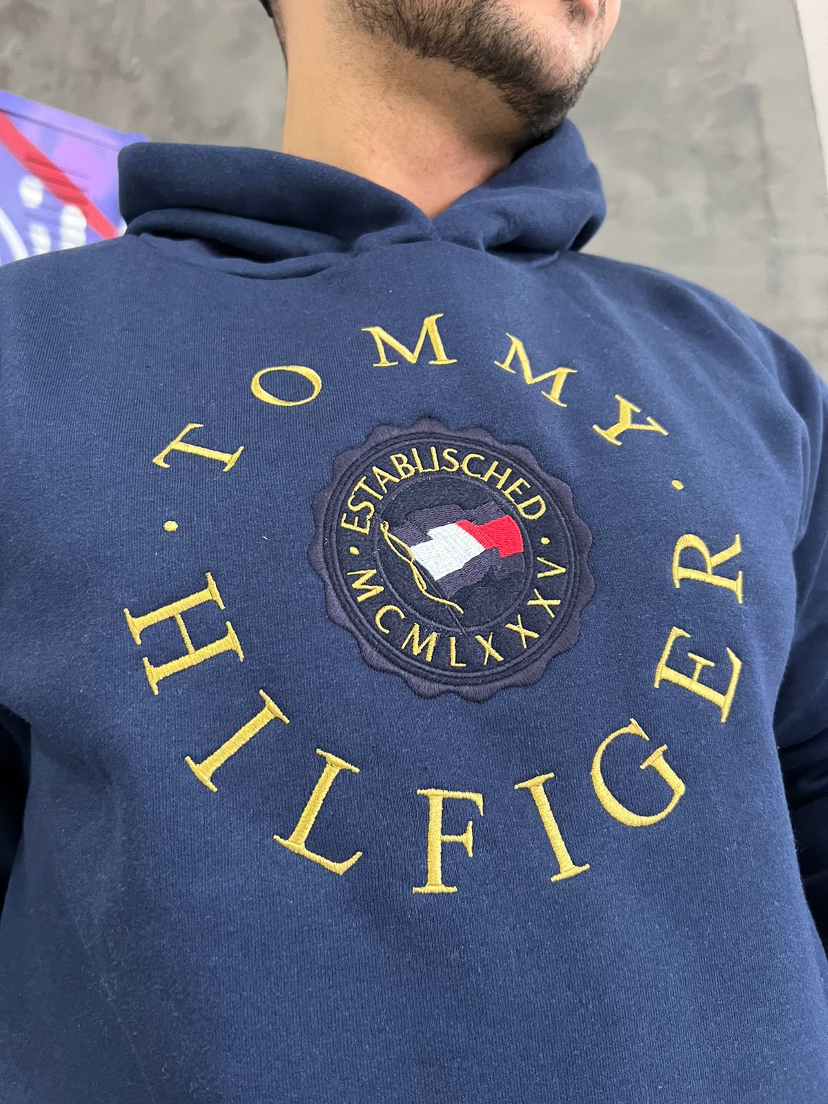 Blusa Moletom Tommy Azul