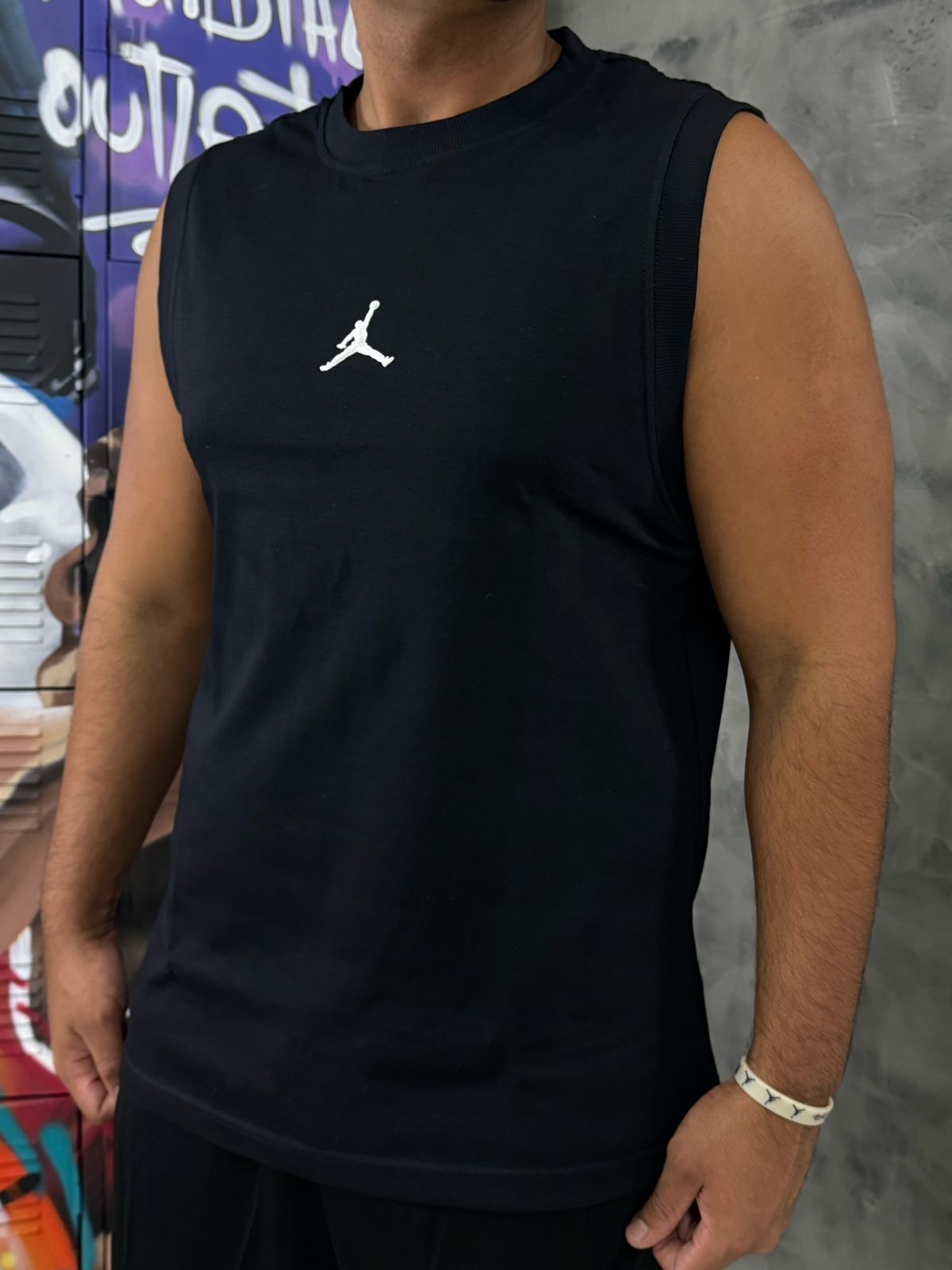 Regata Linha Malha Americana Jordan Preto