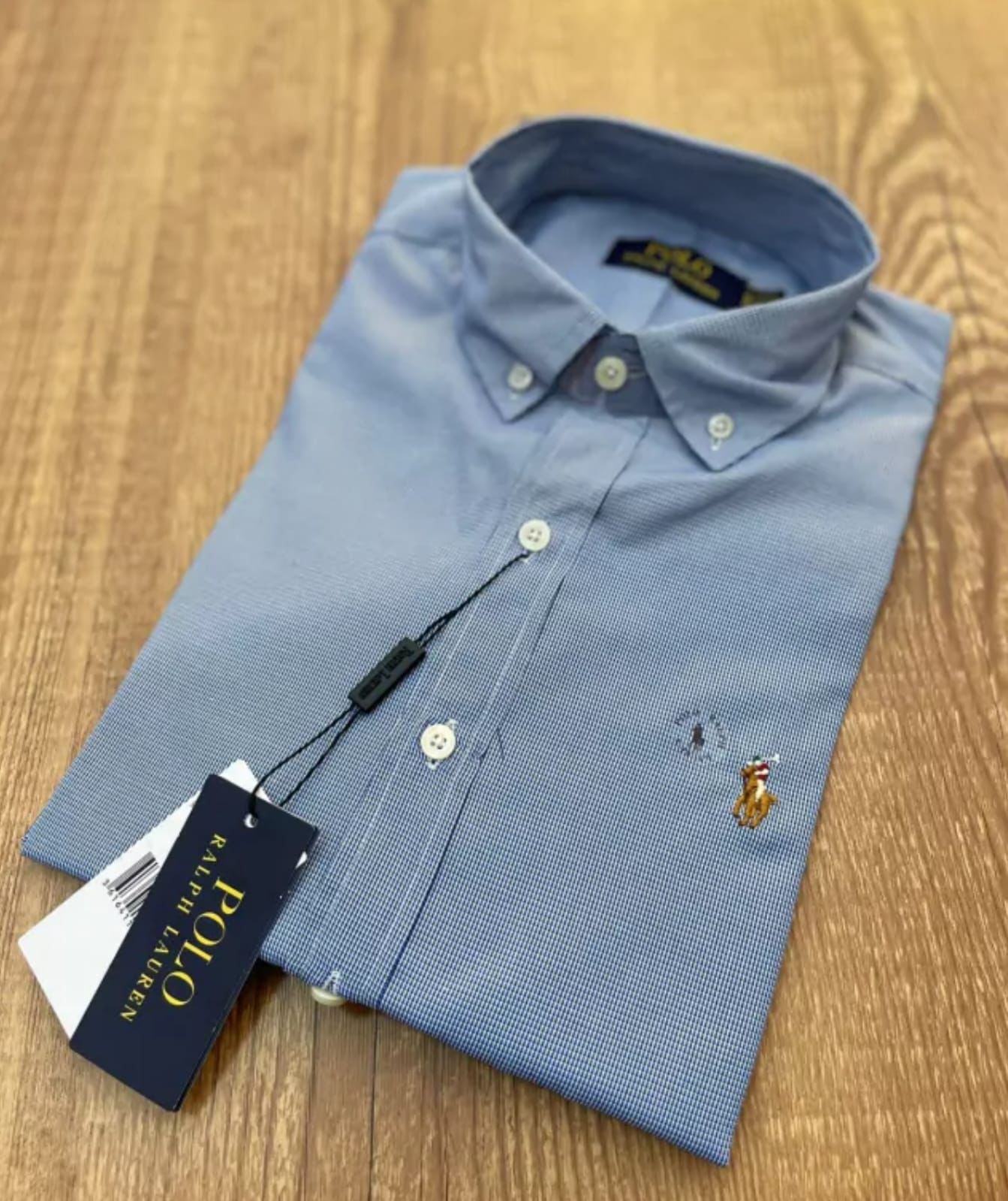 Camisa Social Ralph Lauren Azul