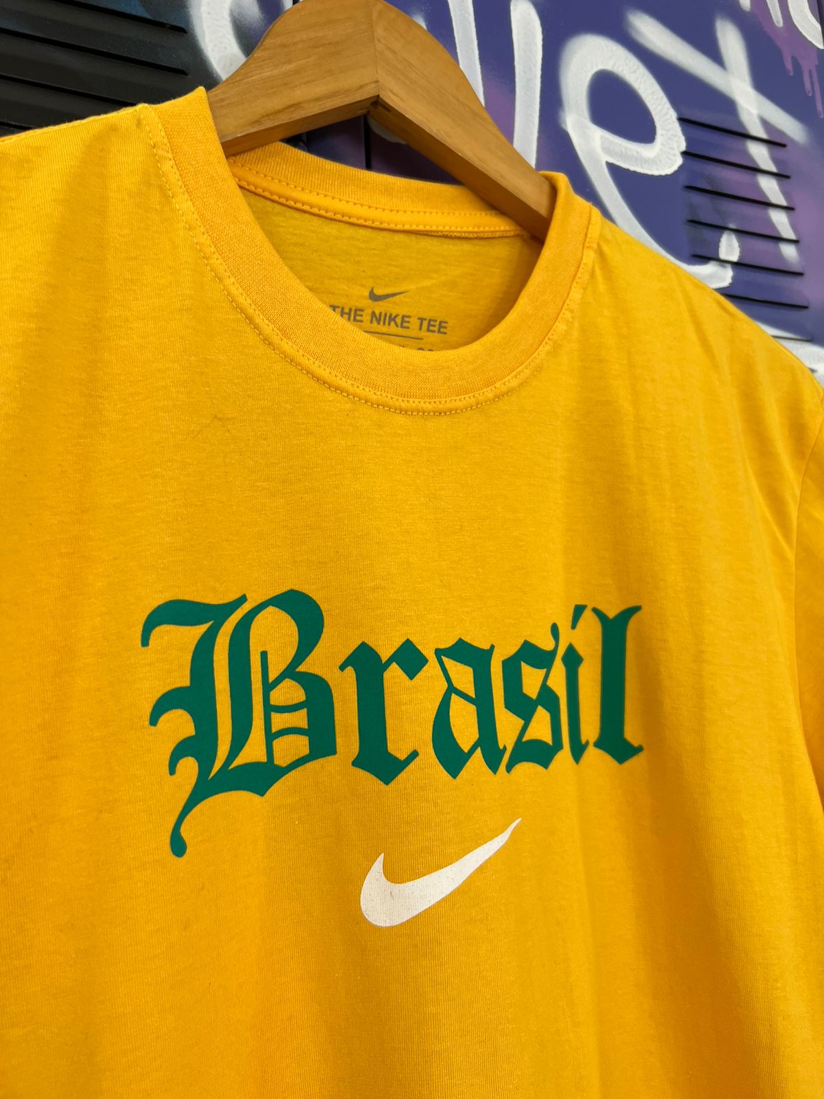 Camiseta Algodão Nike Amarelo