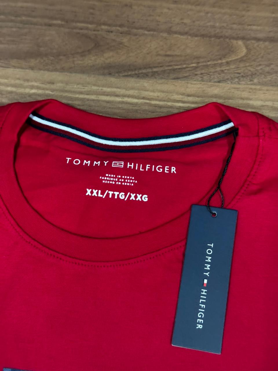 Camiseta Seda Pima Tommy Preto