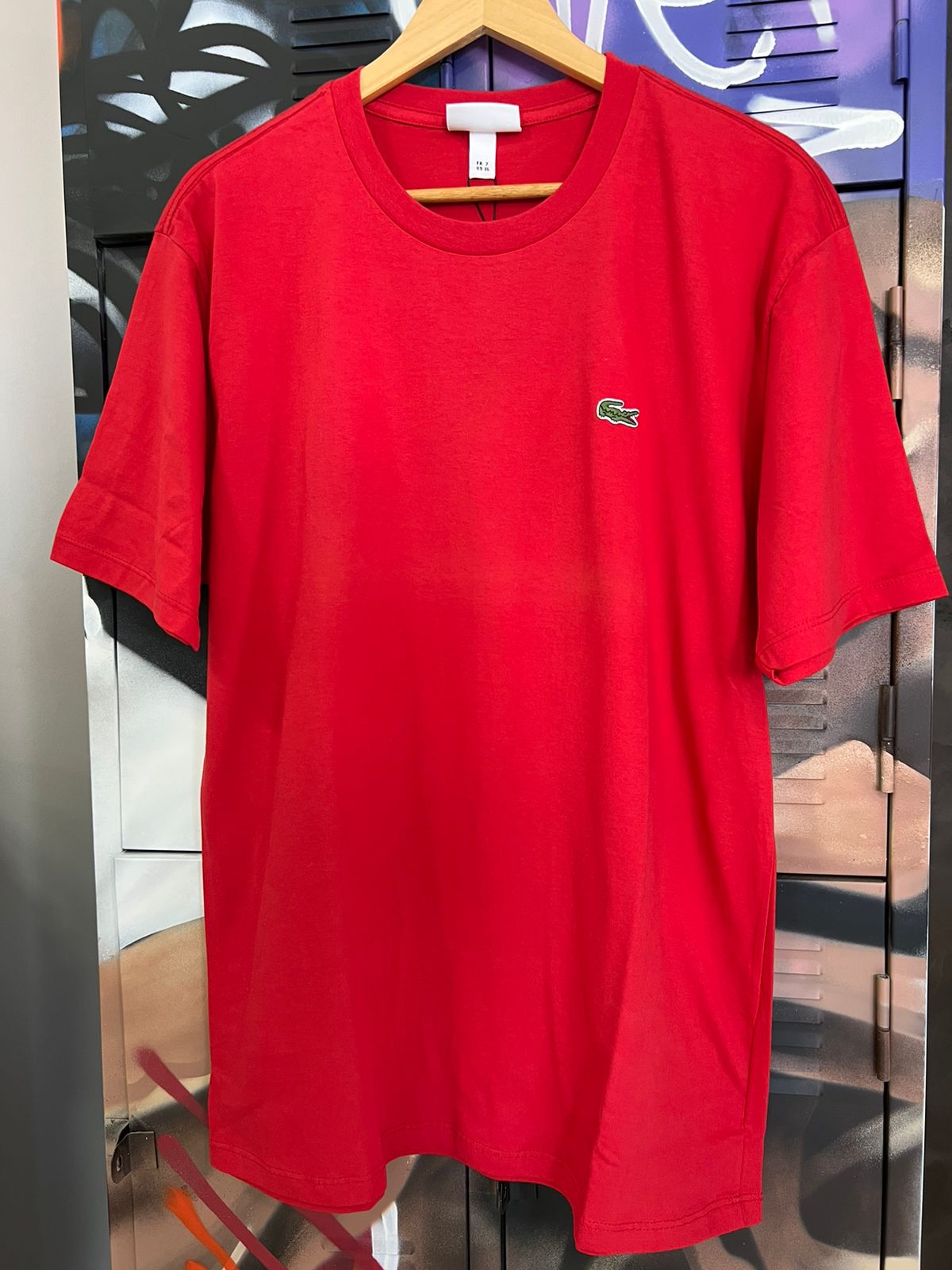 Camiseta Linha Griff Lacoste Vermelho