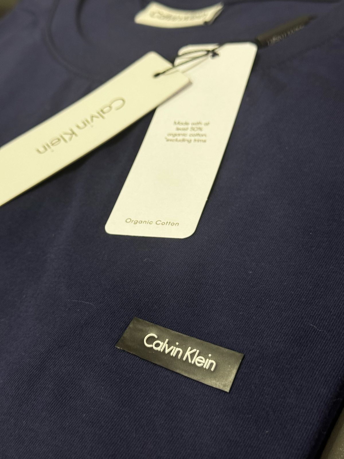 Camiseta Seda Pima Calvin Klein Azul