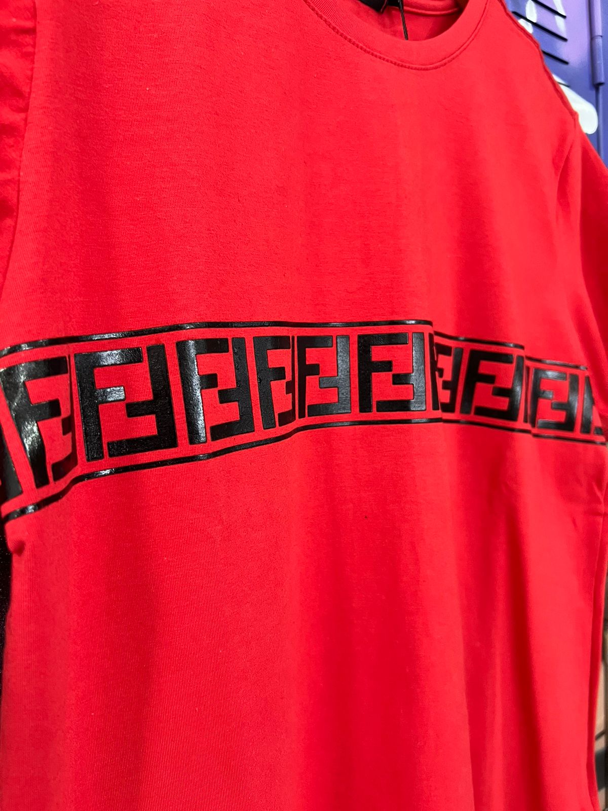 Camiseta Linha Griff Fendi Vermelho