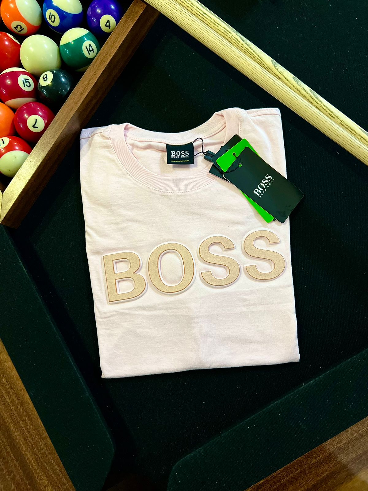 Camiseta Linha Griff Hugo Boss Rosa