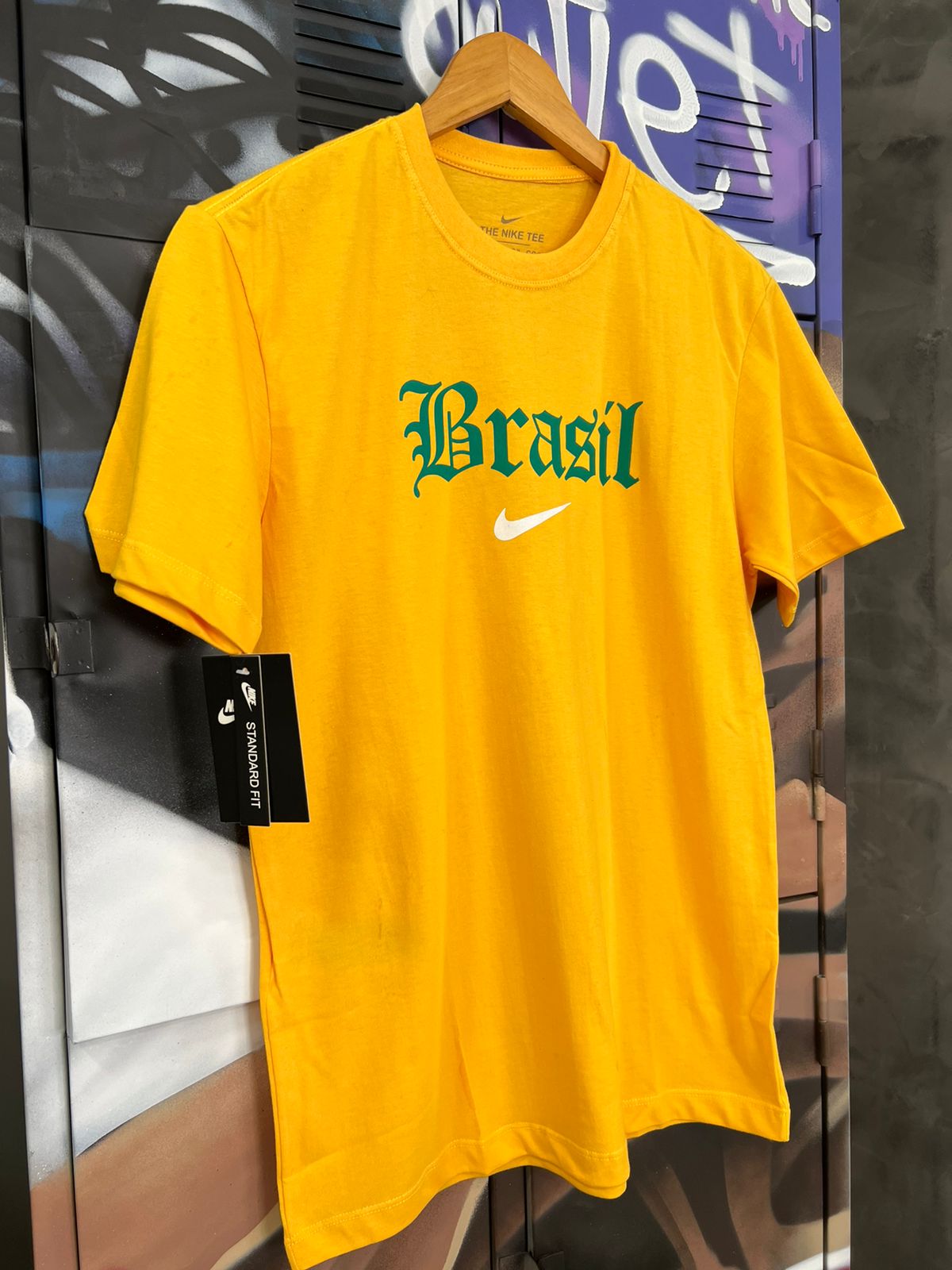 Camiseta Algodão Nike Amarelo