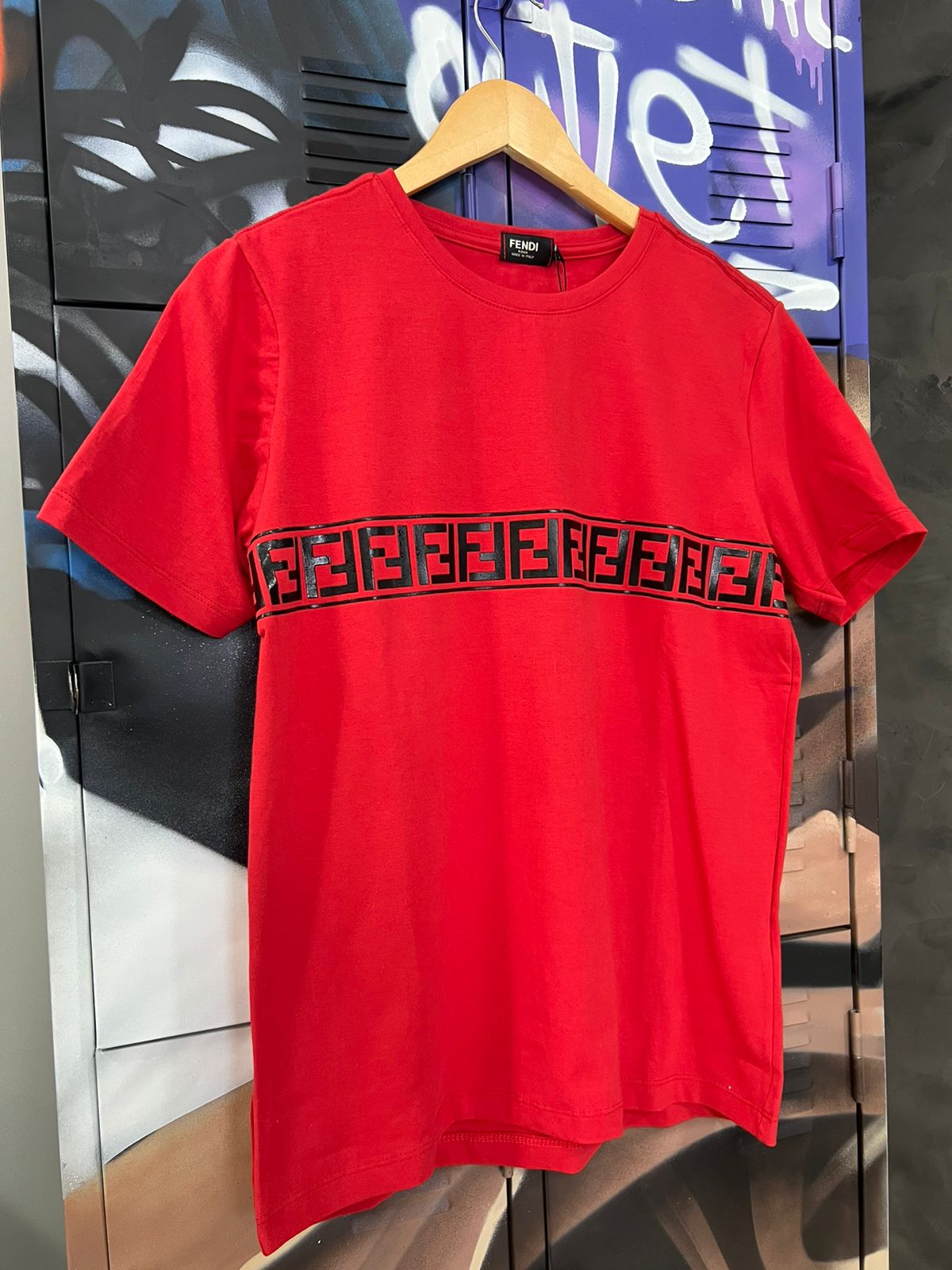 Camiseta Linha Griff Fendi Vermelho