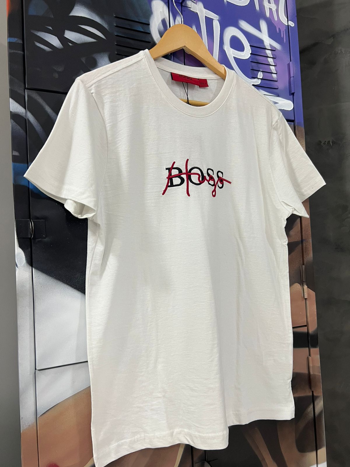 Camiseta Linha Griff Hugo Boss Branco