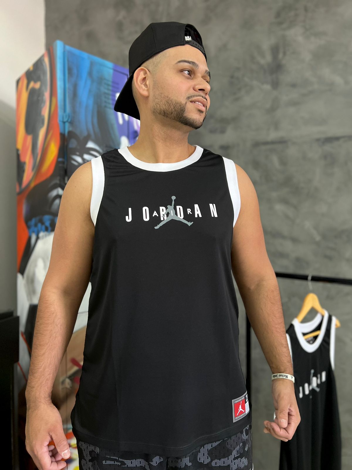 Regata Drifit Jordan Preto