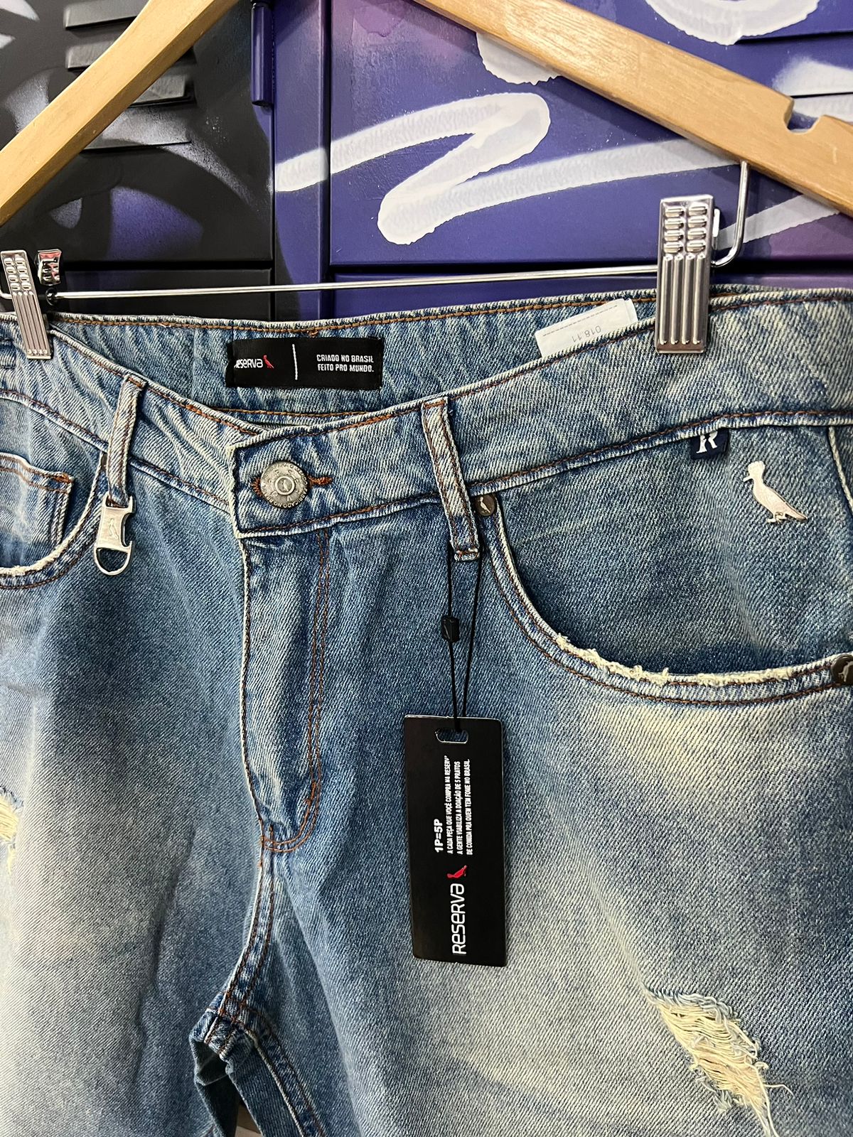 Bermuda Jeans Reserva Azul