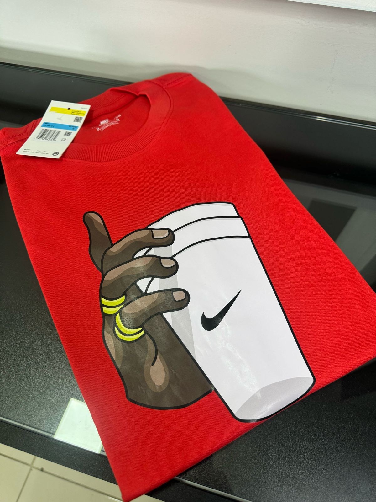 Linha Malha Americana Nike Vermelha