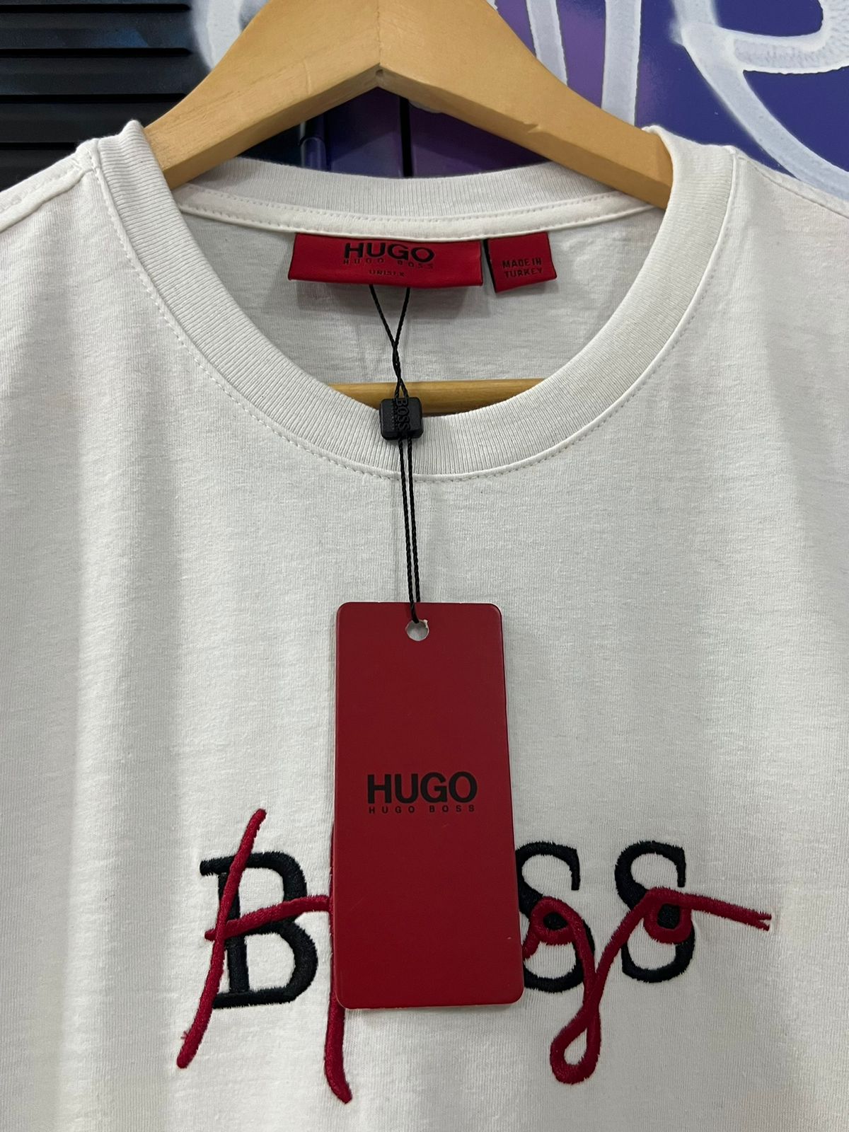 Camiseta Linha Griff Hugo Boss Branco