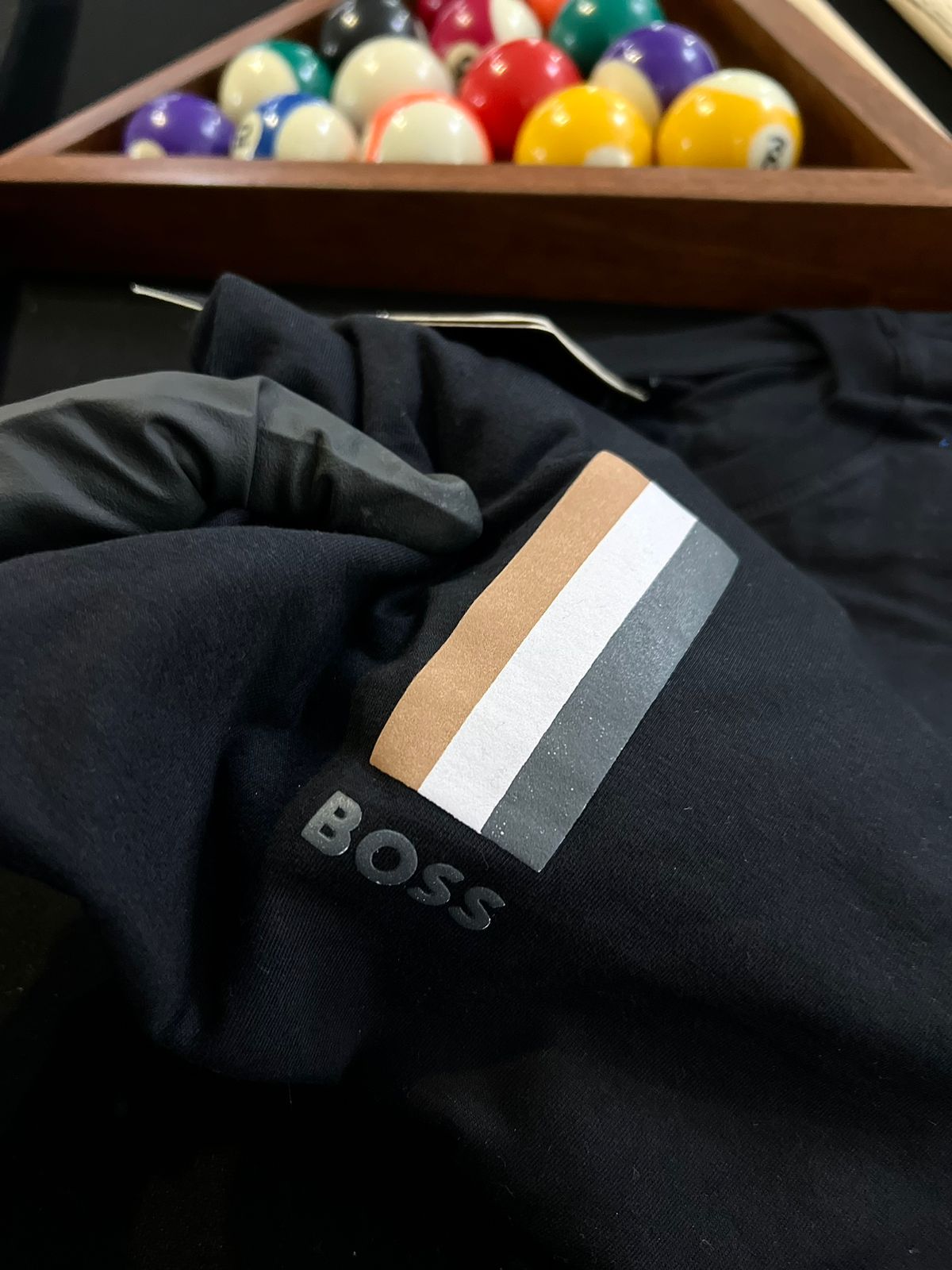 Camiseta Linha Griff Hugo Boss Preto