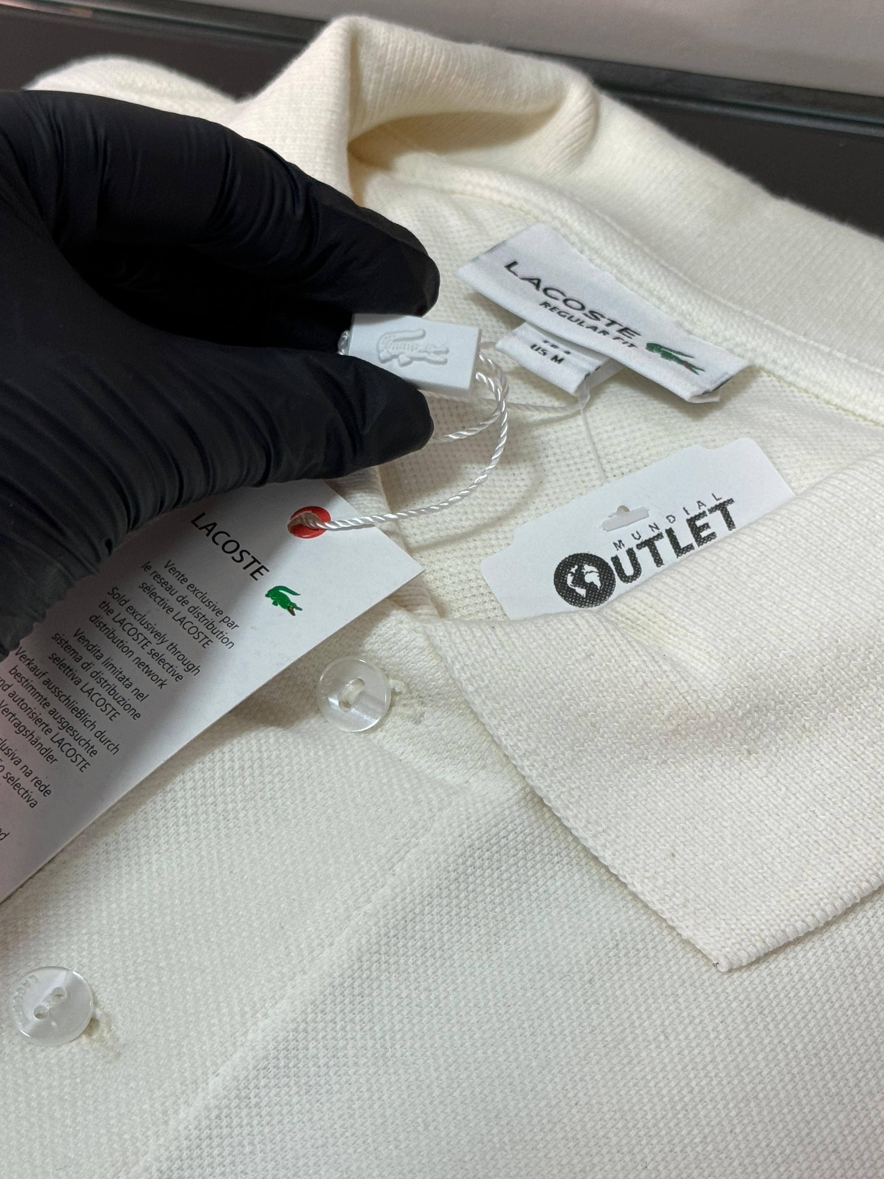 Gola Polo Lacoste Branca