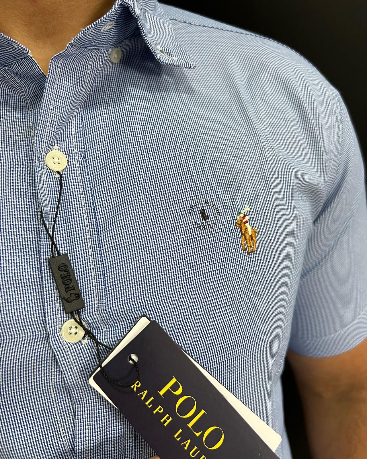 Camisa Social Ralph Lauren Azul