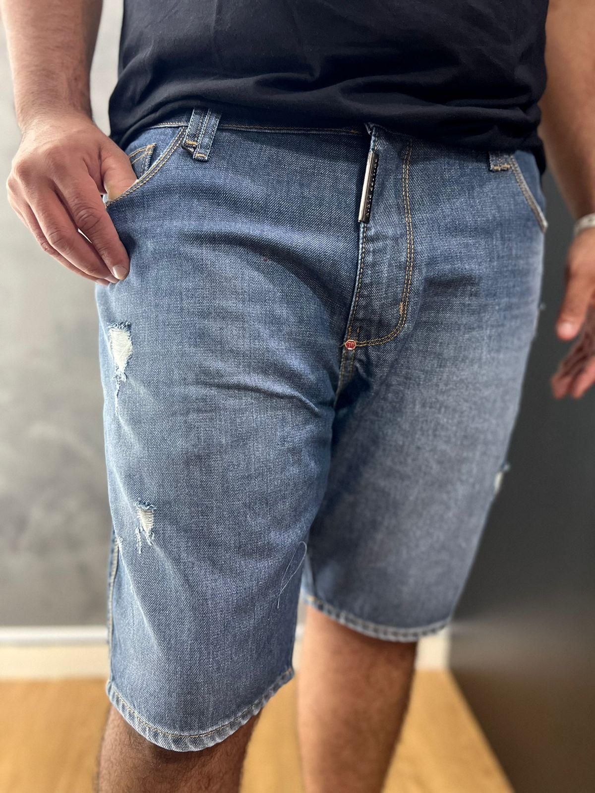 Bermuda Jeans Philipp Plein Azul