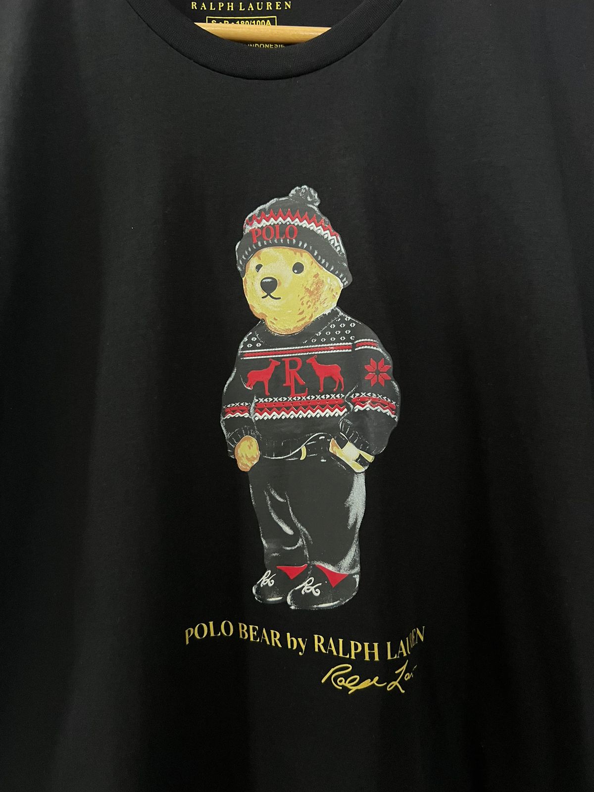 Camiseta Linha Griff Ralph Lauren Preto