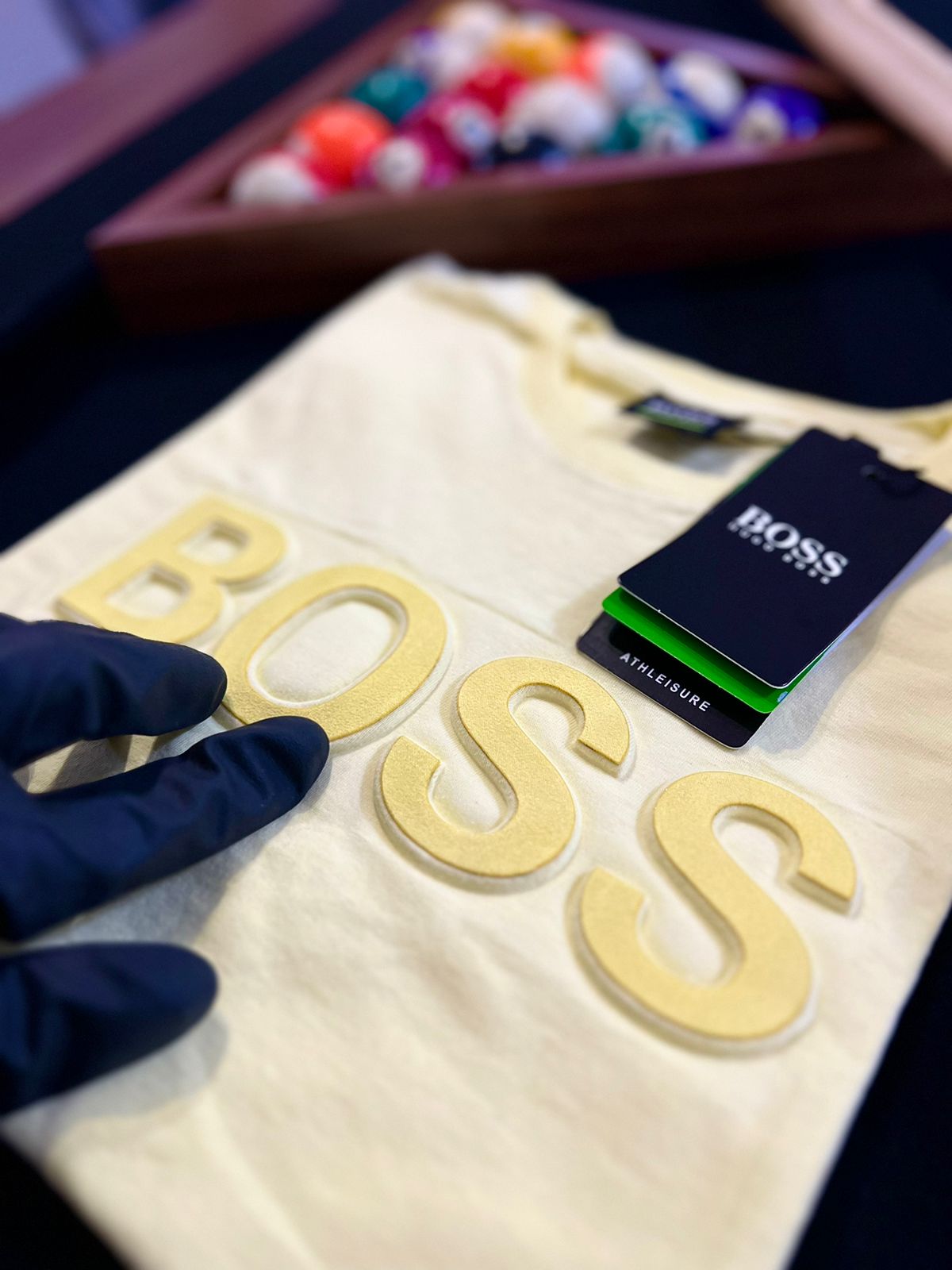 Camiseta Linha Griff Hugo Boss Amarelo