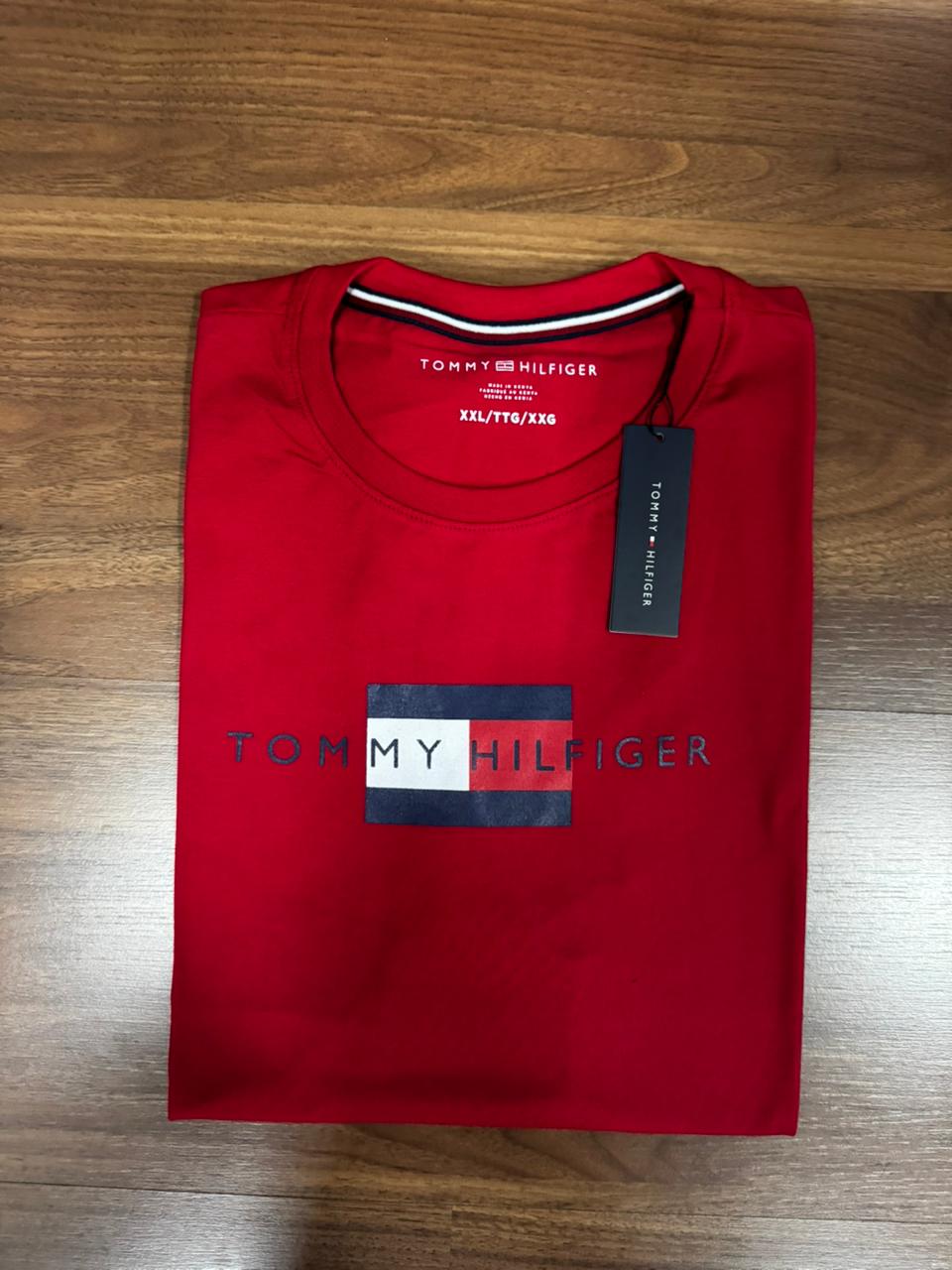 Camiseta Seda Pima Tommy Preto