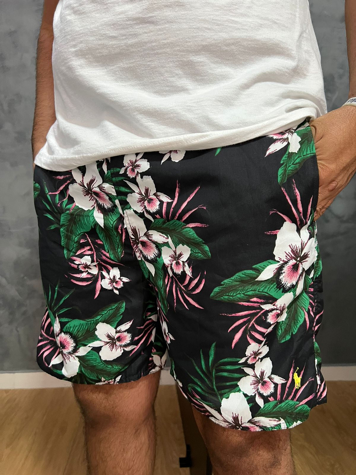 Shorts Praia Ralph Lauren Preto