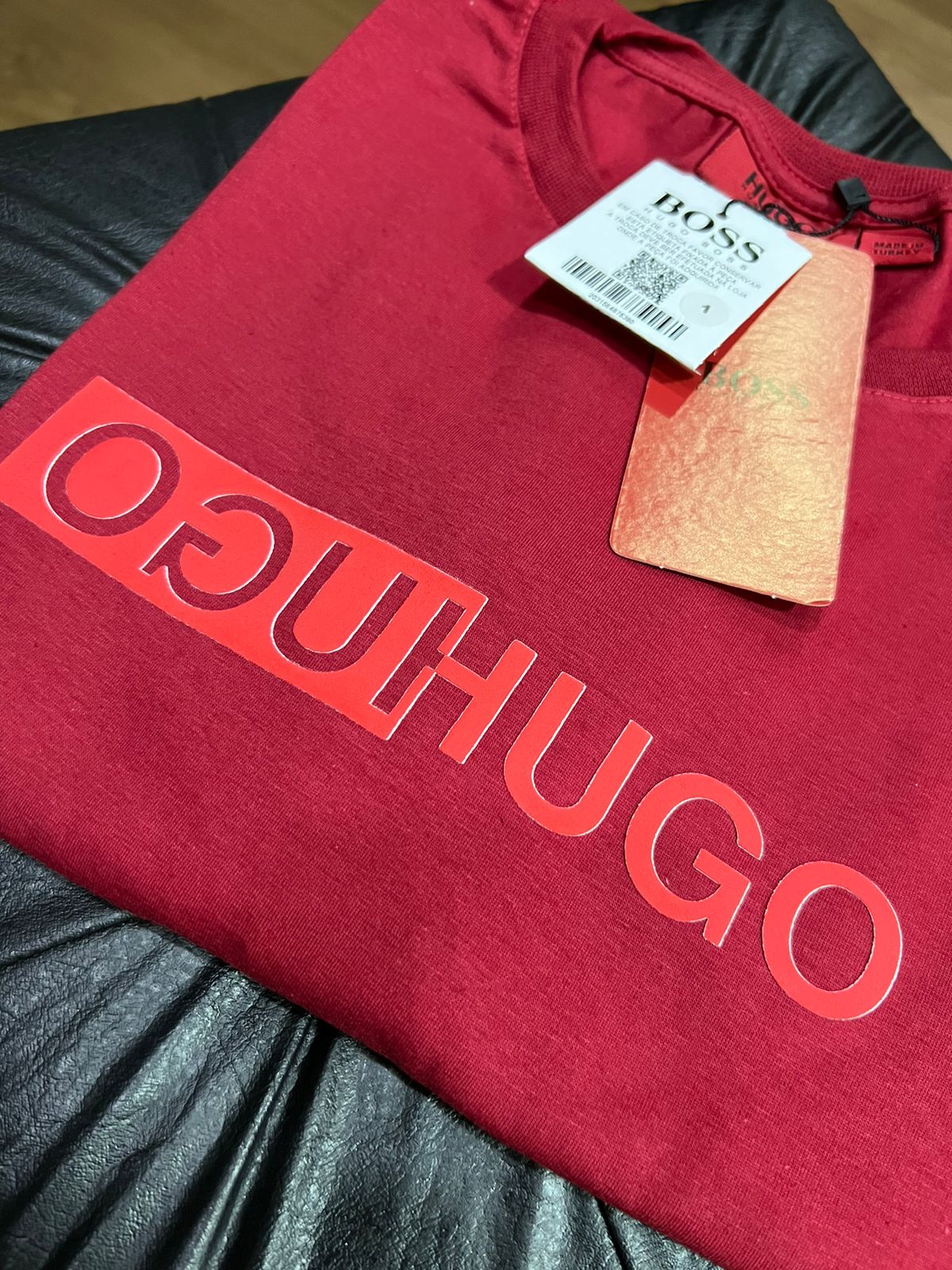 Camiseta Linha Griff Hugo Boss Vermelho