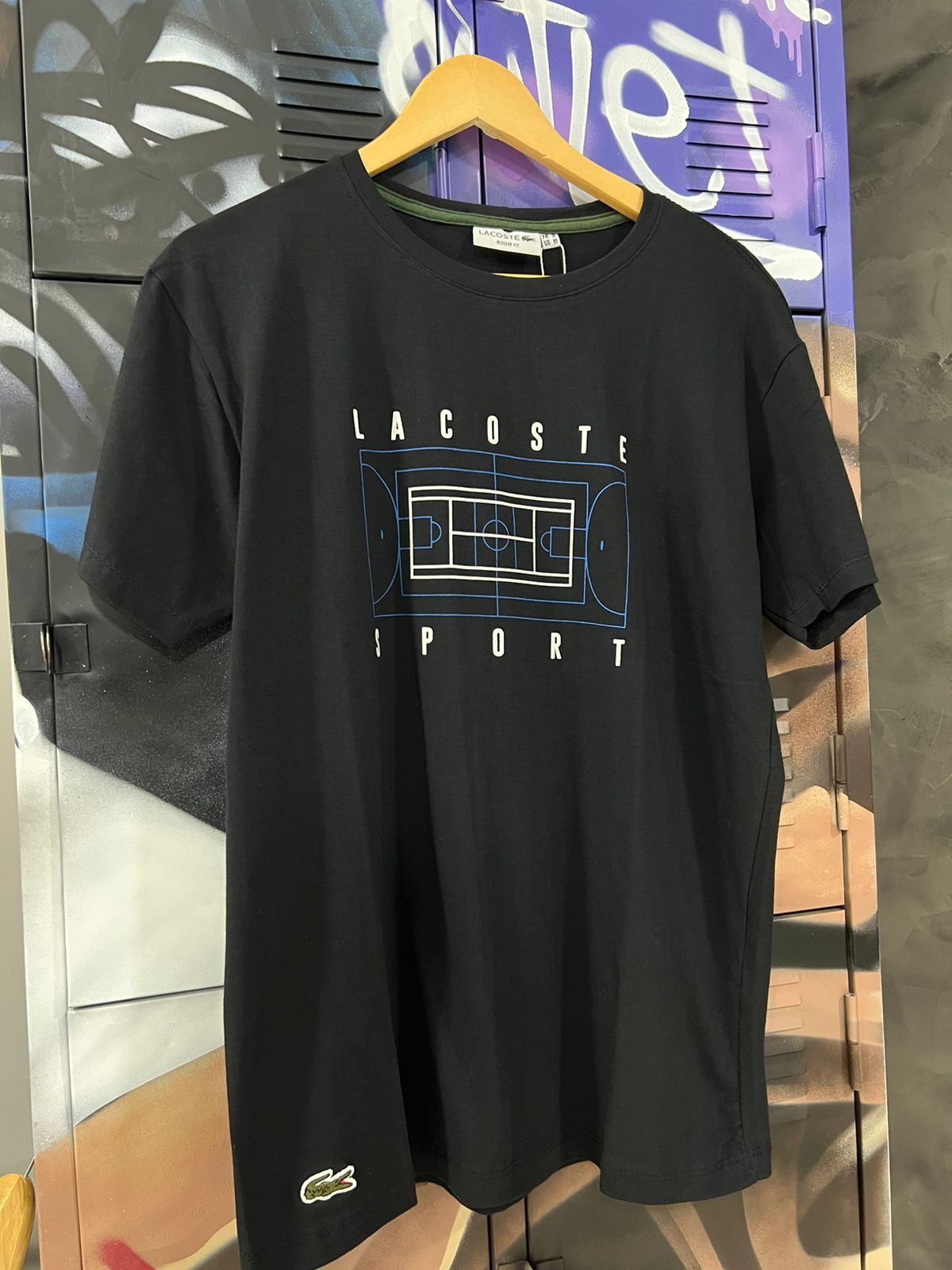 Camiseta Algodão Lacoste Preto