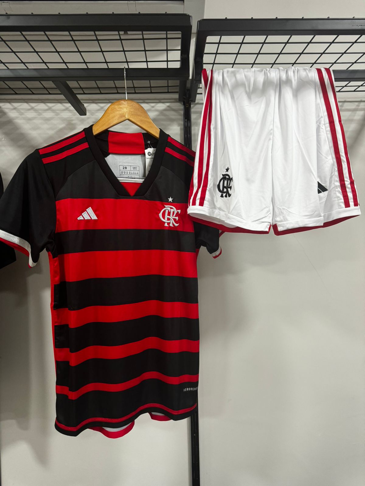 Conjunto Flamengo I 20/21 Adidas Vermelha