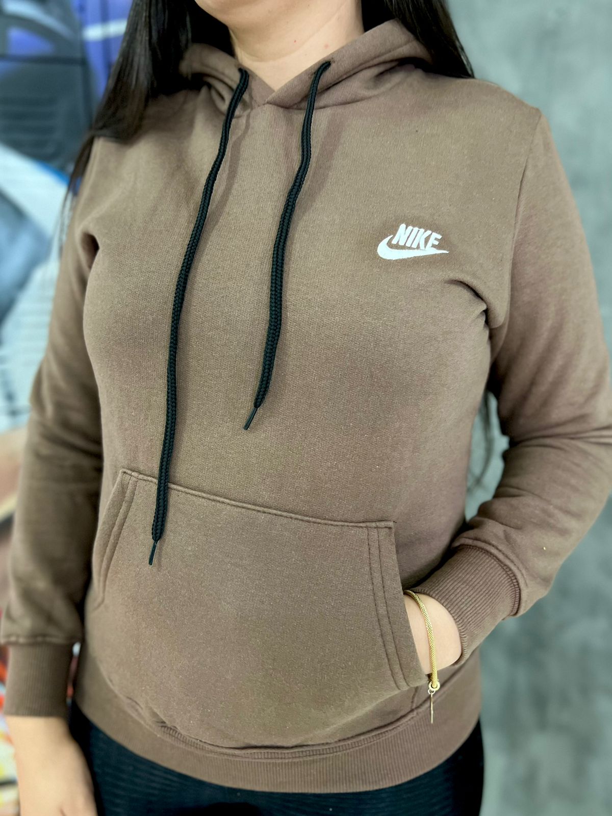 Blusa Moletom Nike Marrom