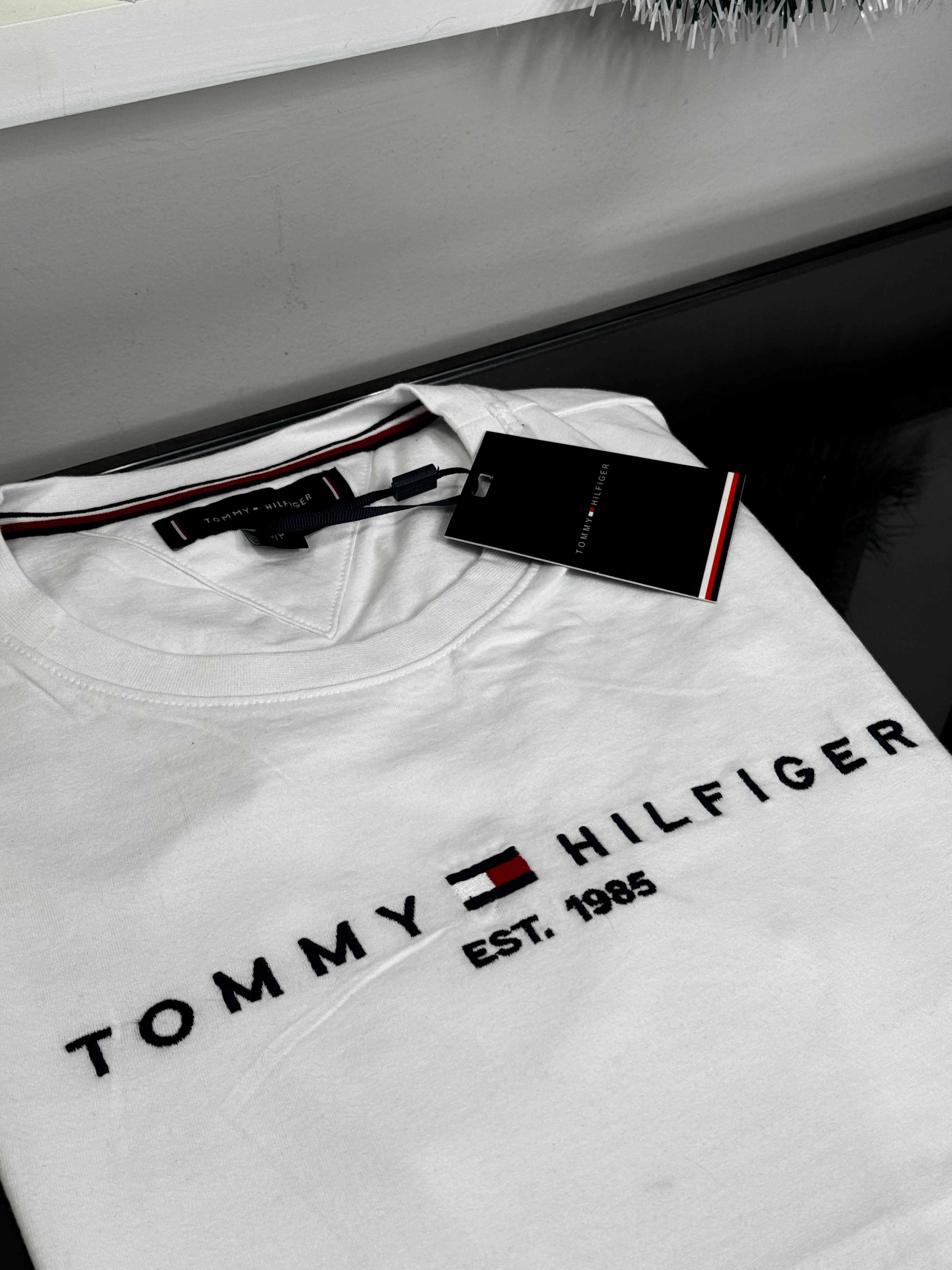 Camiseta Seda Pima Tommy Branca