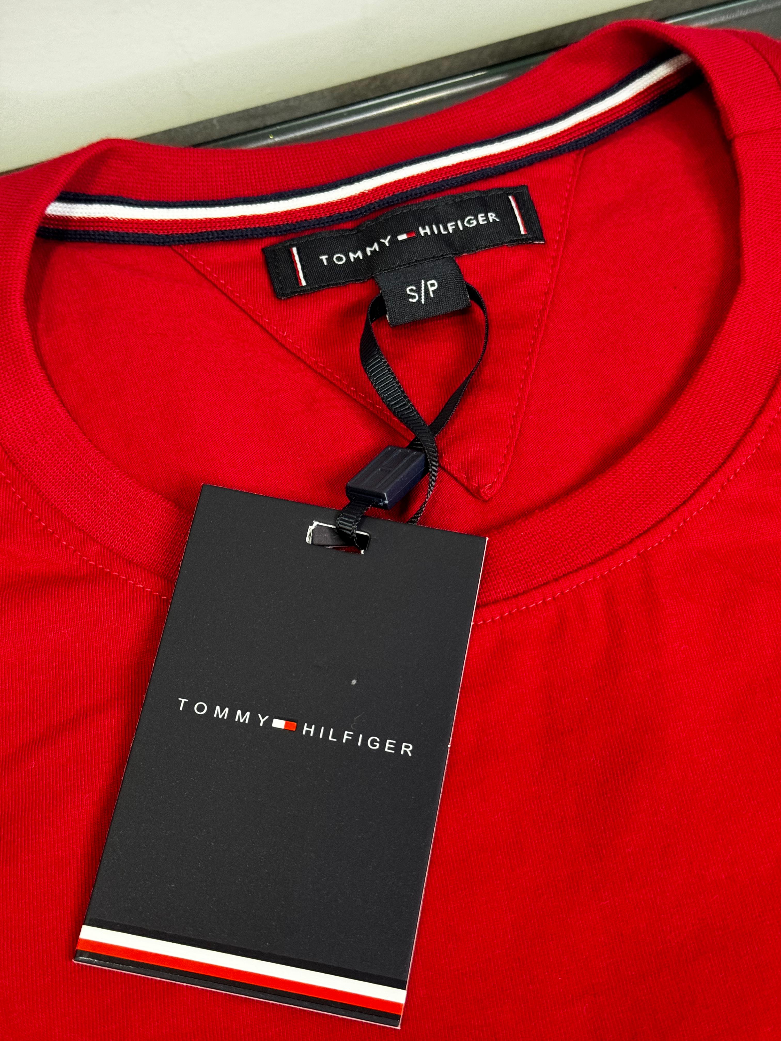 Camiseta Seda Pima Tommy Vermelha