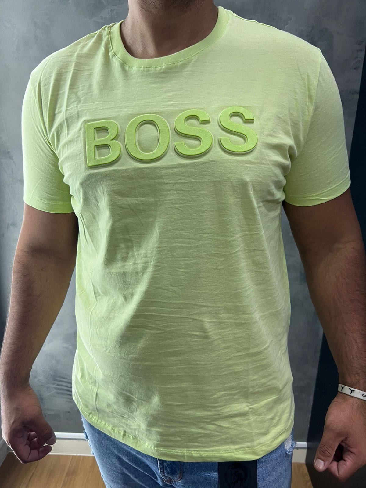 Camiseta Linha Griff Hugo Boss Verde