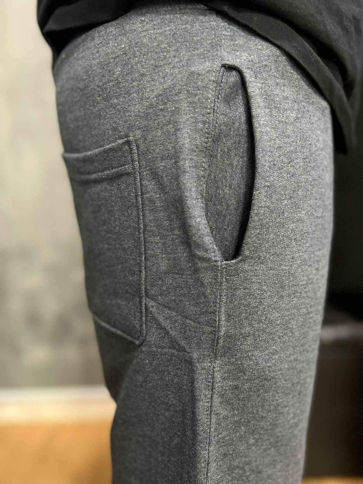 Bermuda Moletom Nike Cinza Chumbo