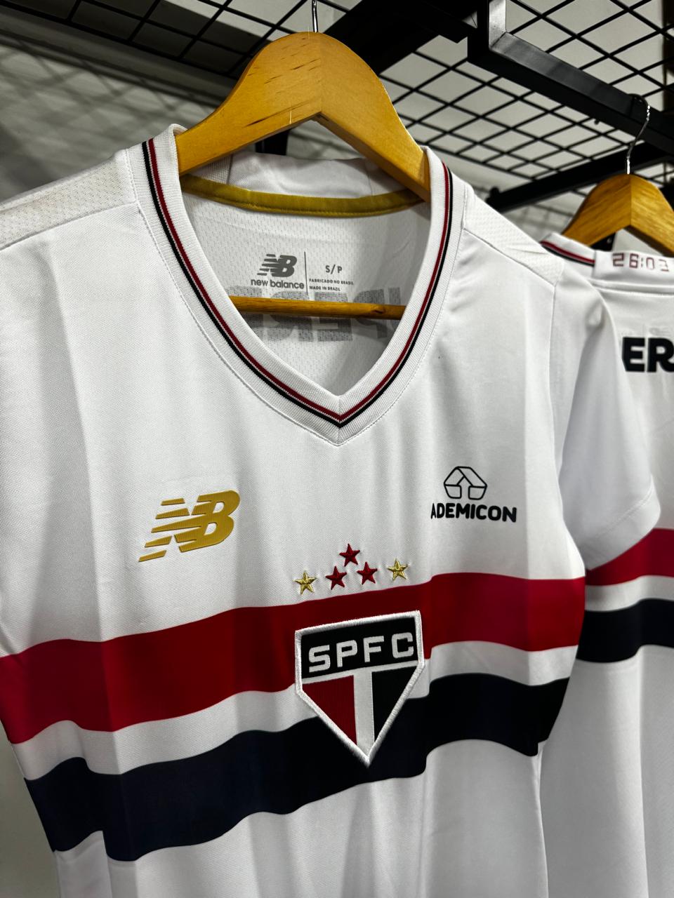 Camisa Feminina São Paulo 25/26 New Balance Branca