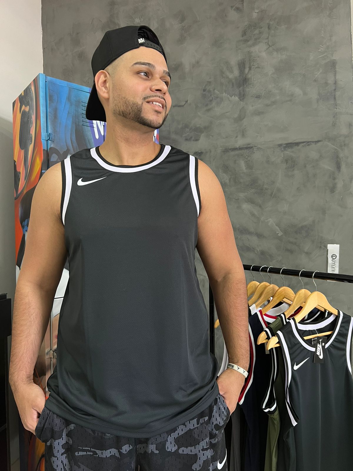 Regata Drifit Nike Preto