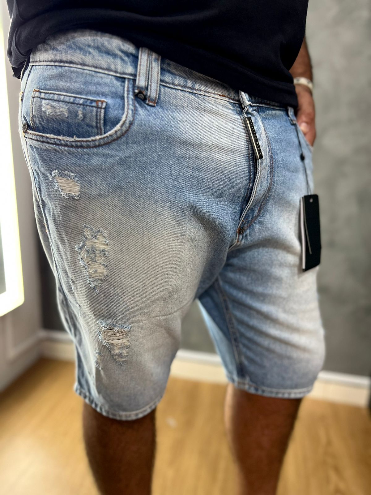 Bermuda Jeans Philipp Plein Azul