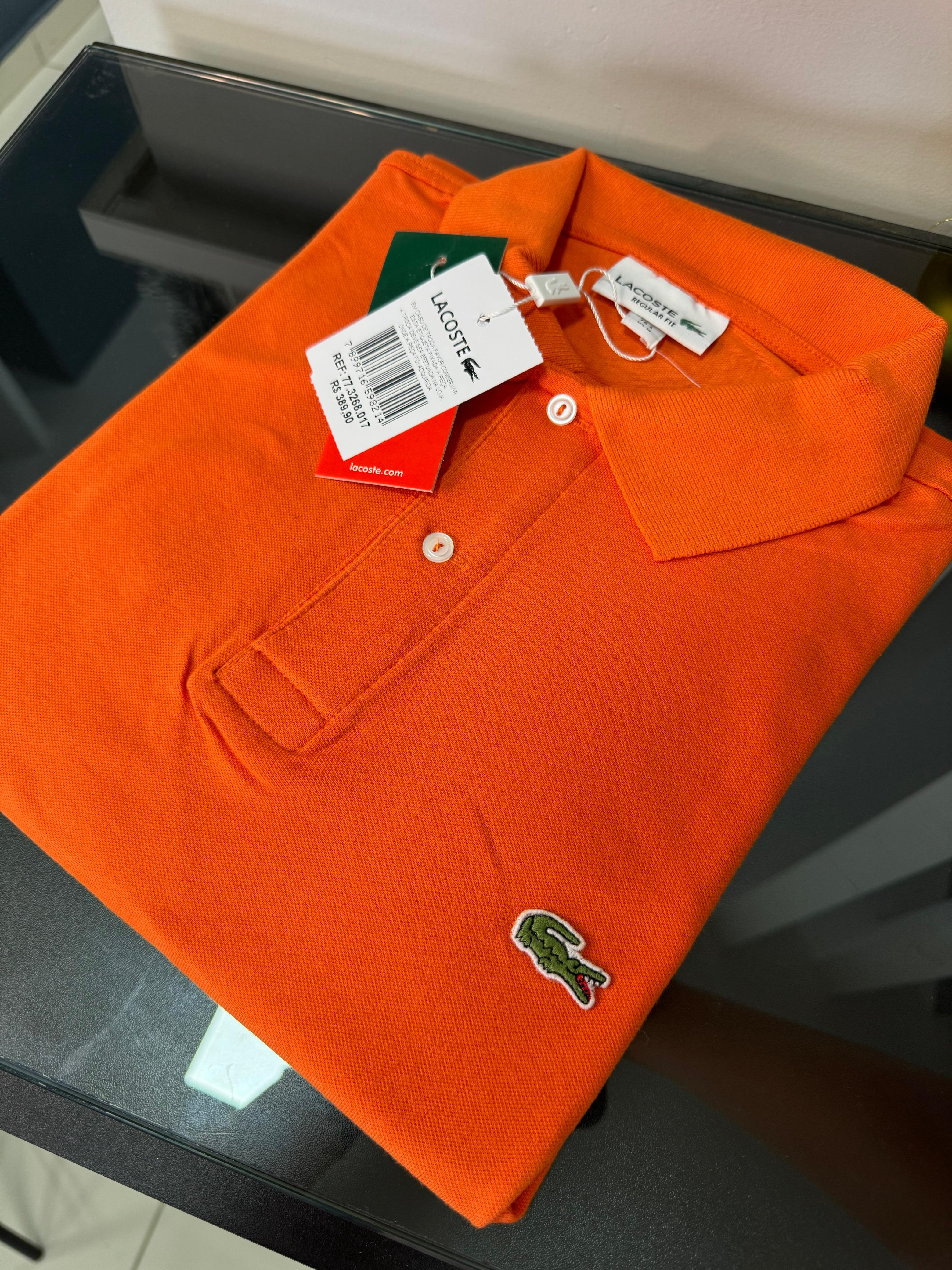 Gola Polo Lacoste laranja