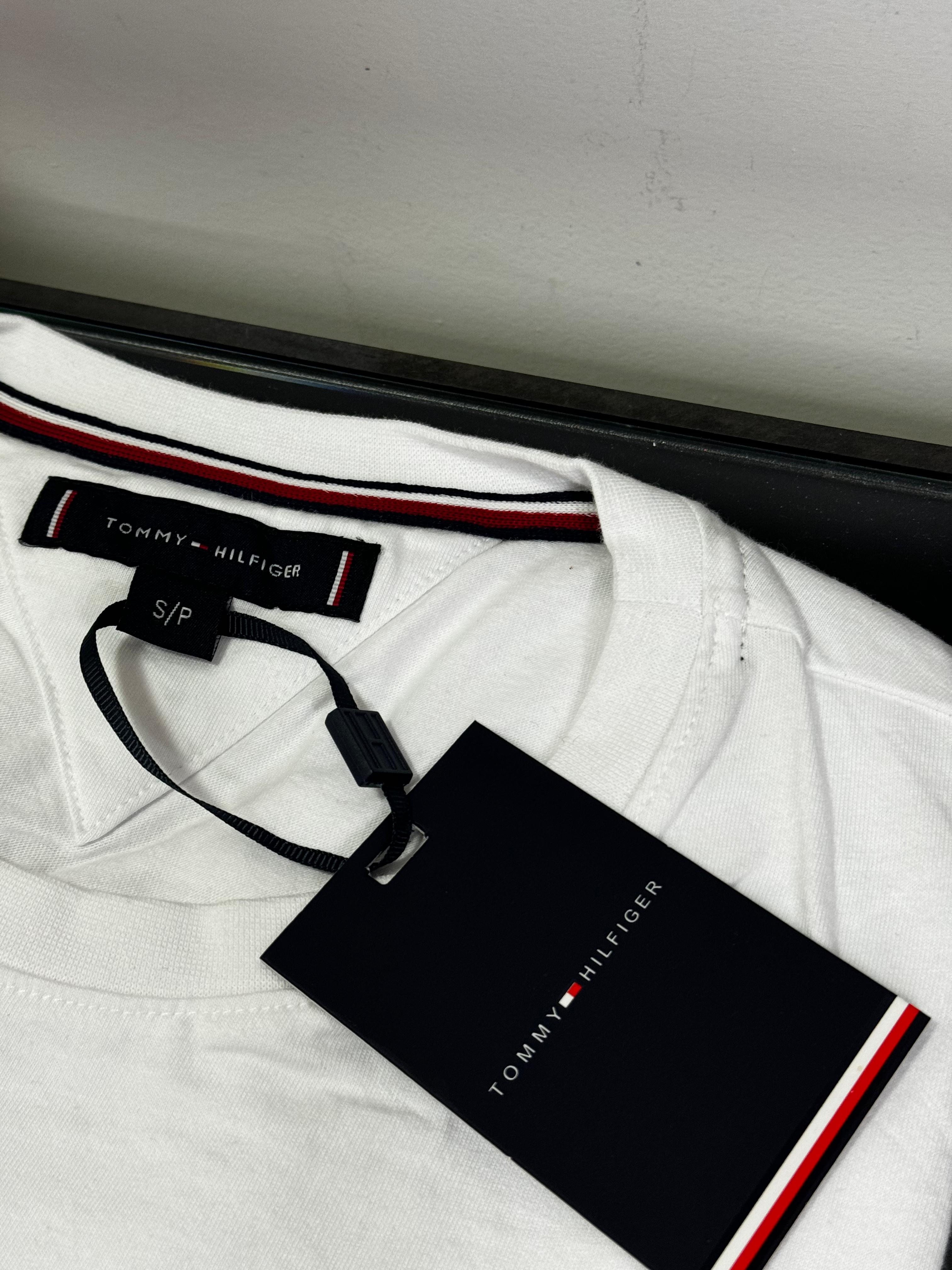 Camiseta Seda Pima Tommy Branca