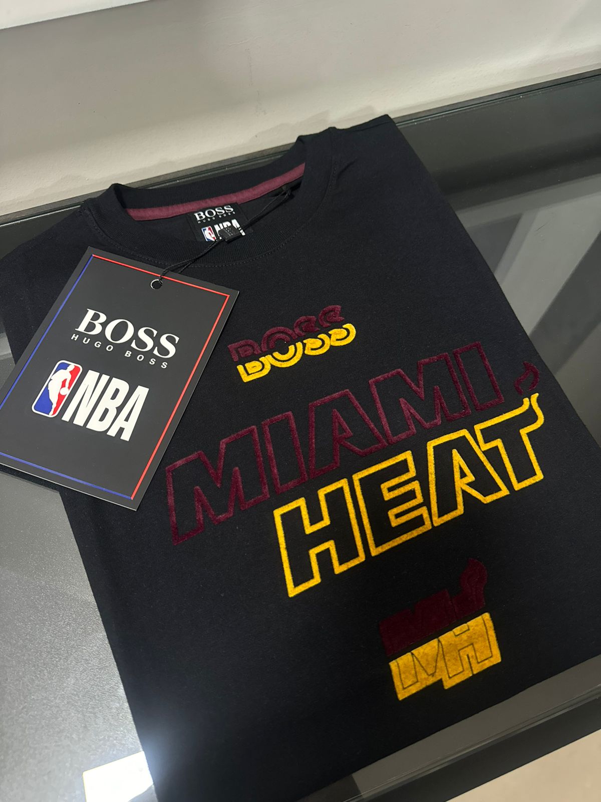 Camiseta Malha Egípcia Hugo Boss Preto