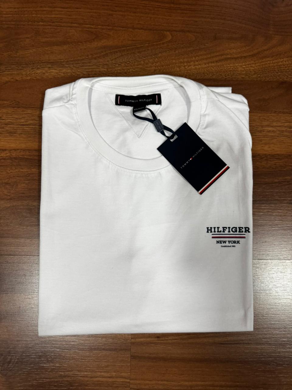 Camiseta Seda Pima Tommy Branca