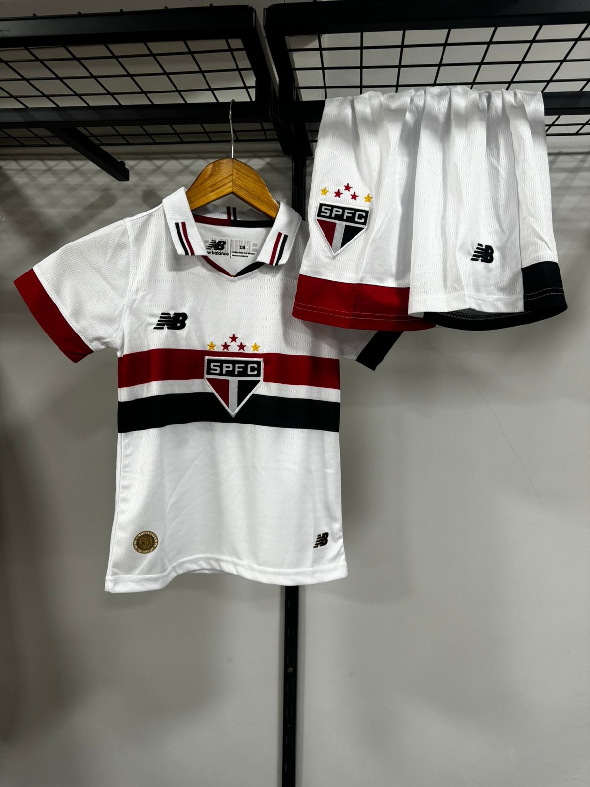 Conjunto São Paulo I 24/25 New Balance Branco