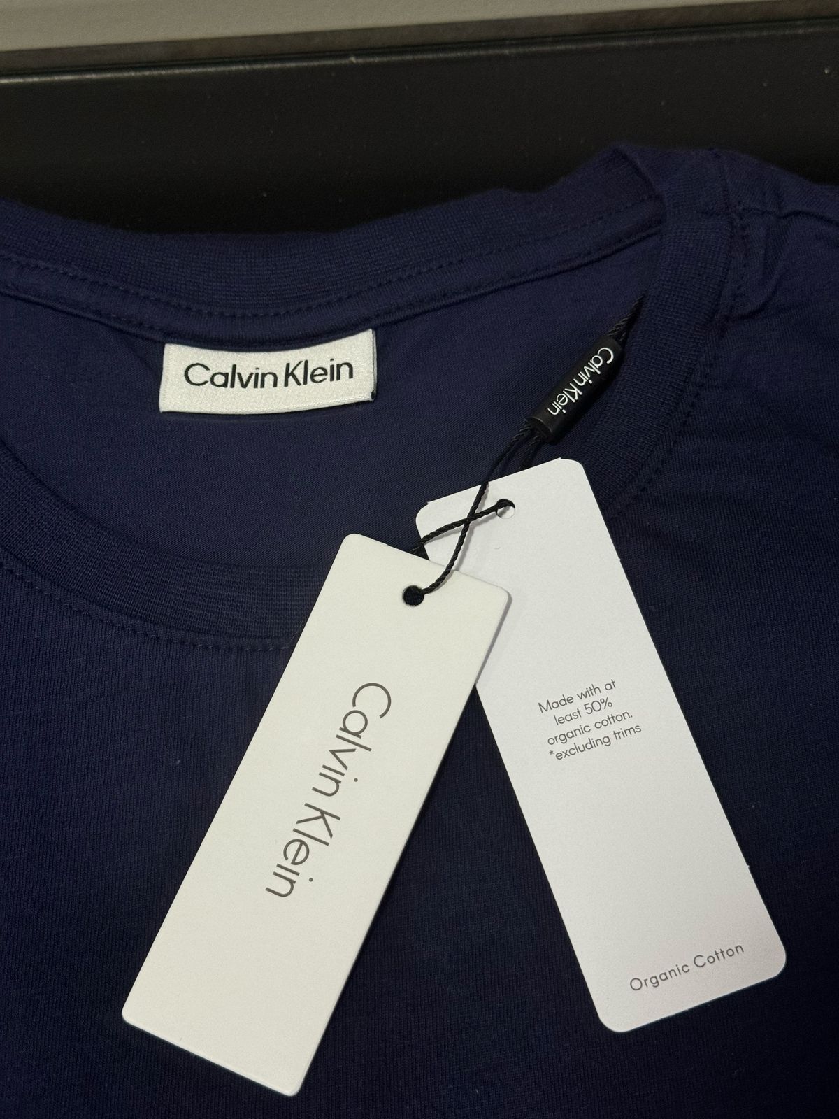 Camiseta Seda Pima Calvin Klein Azul