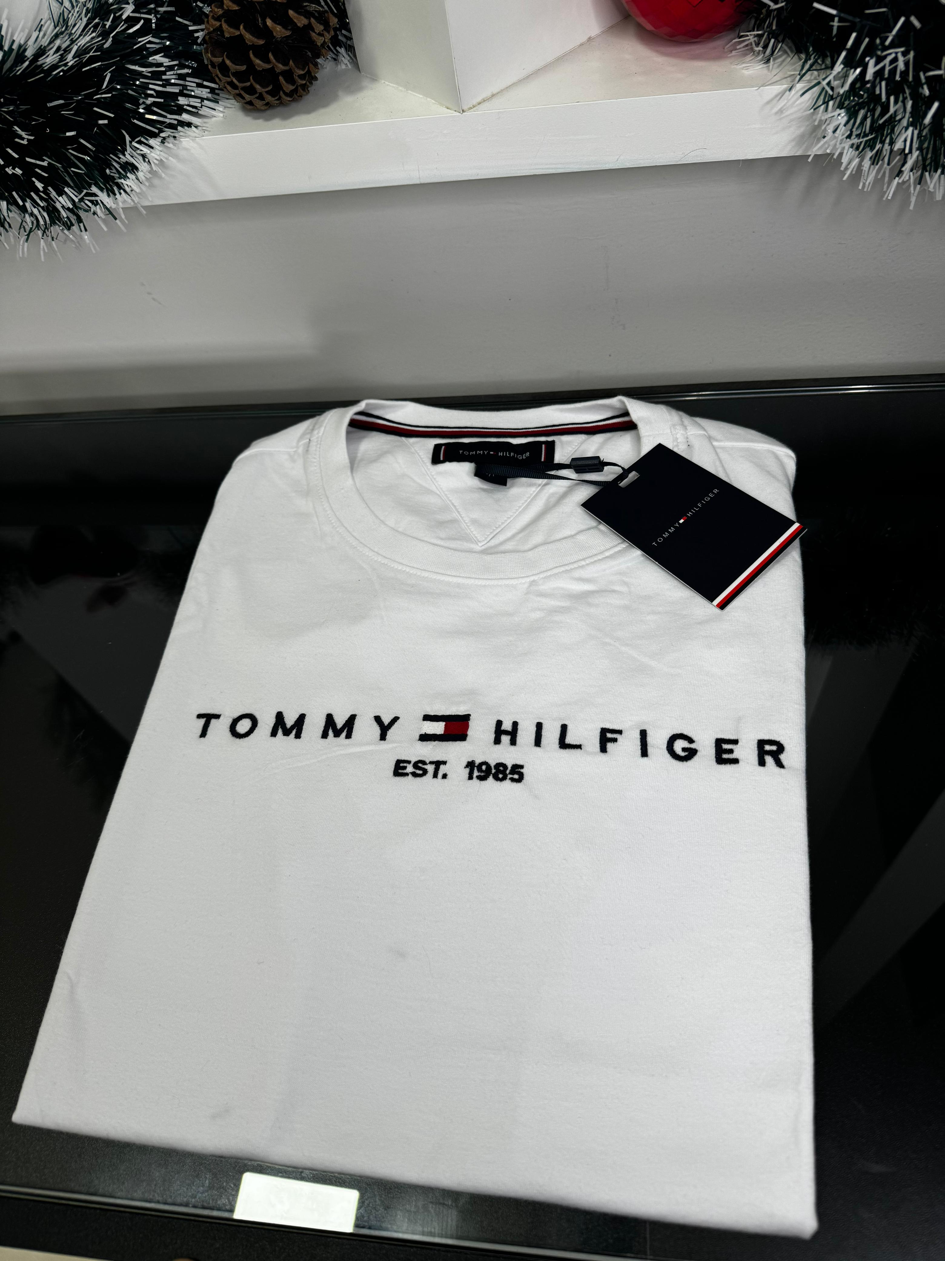 Camiseta Seda Pima Tommy Branca