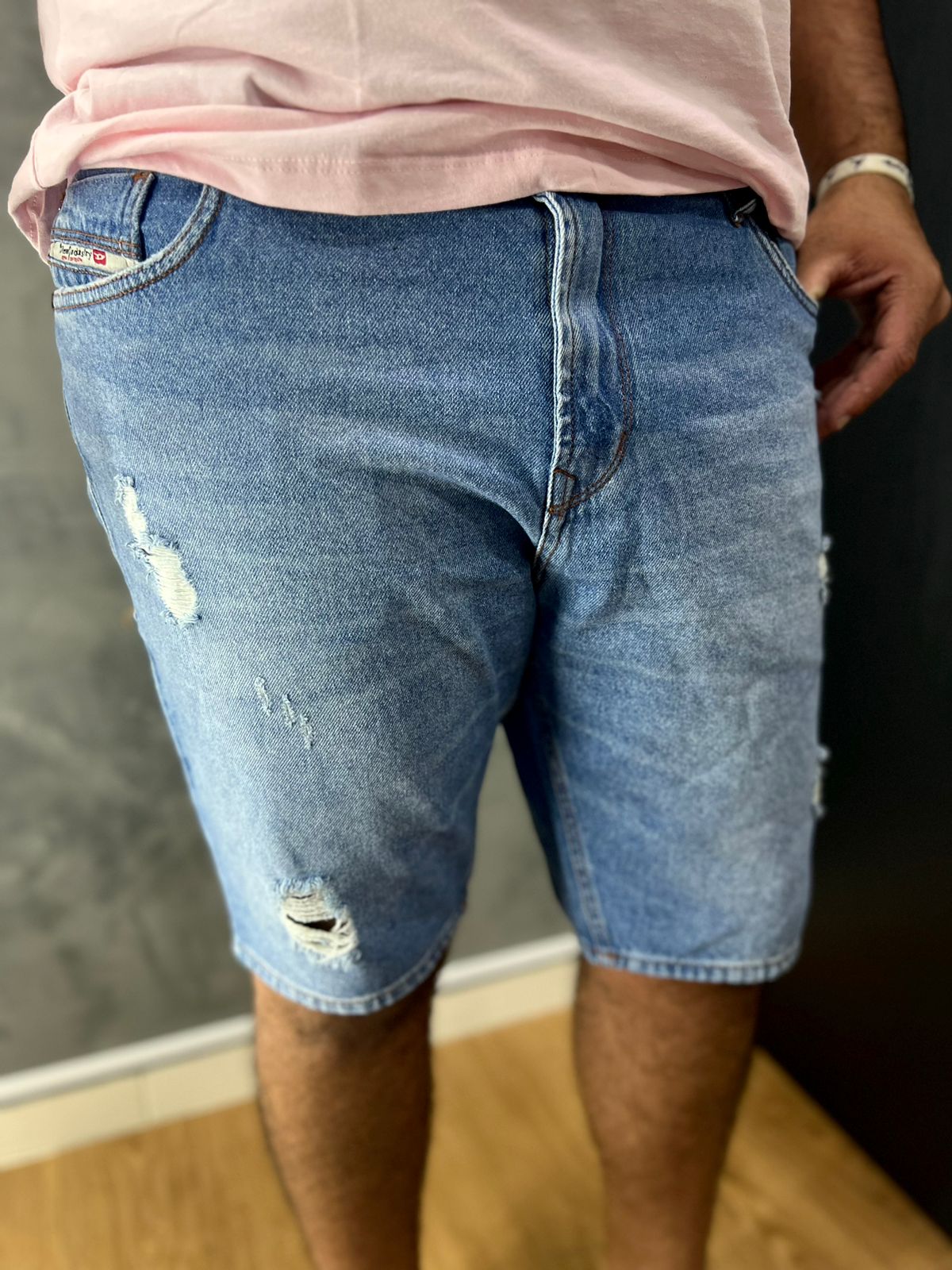 Bermuda Jeans Diesel Azul