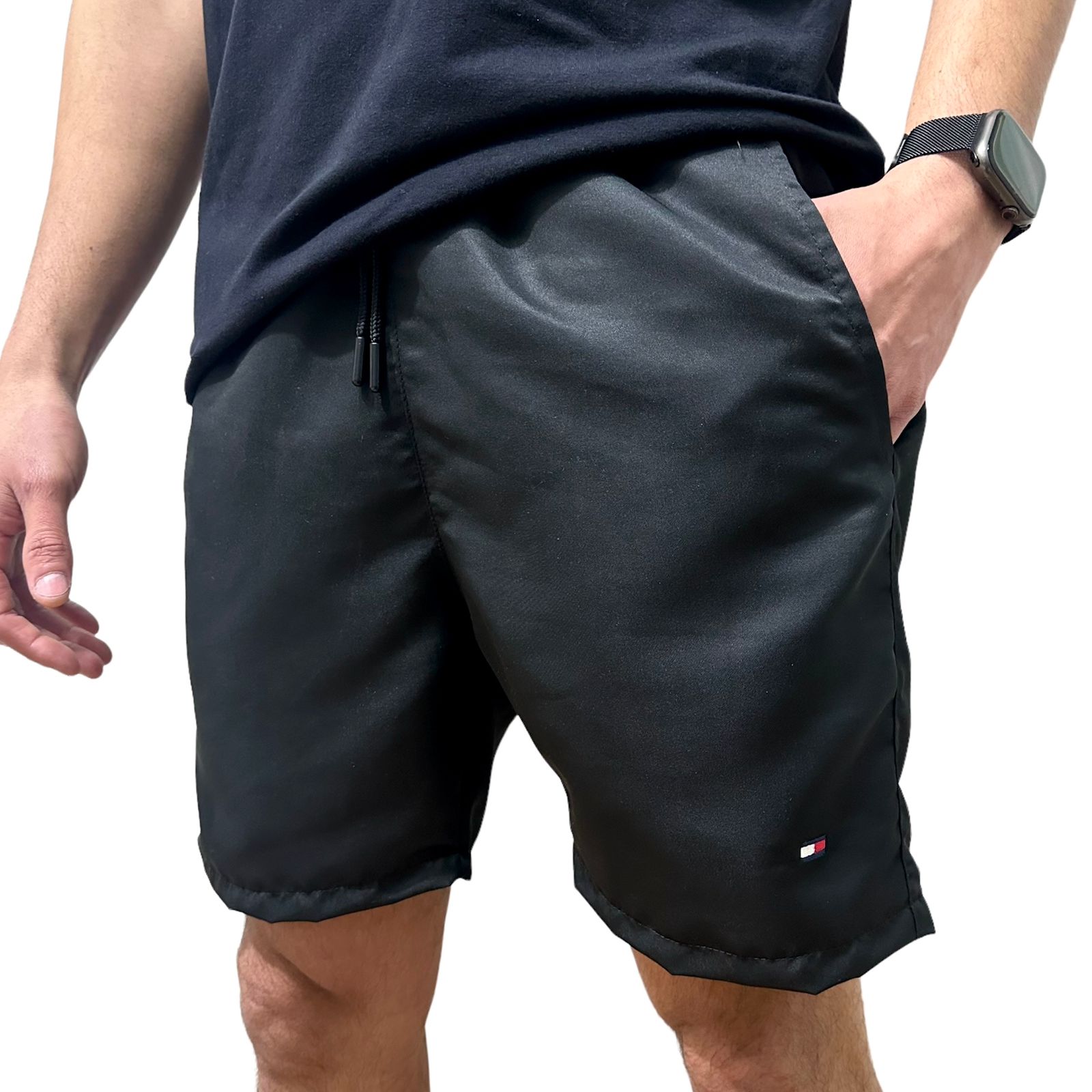 Shorts Forrado Tommy Preto