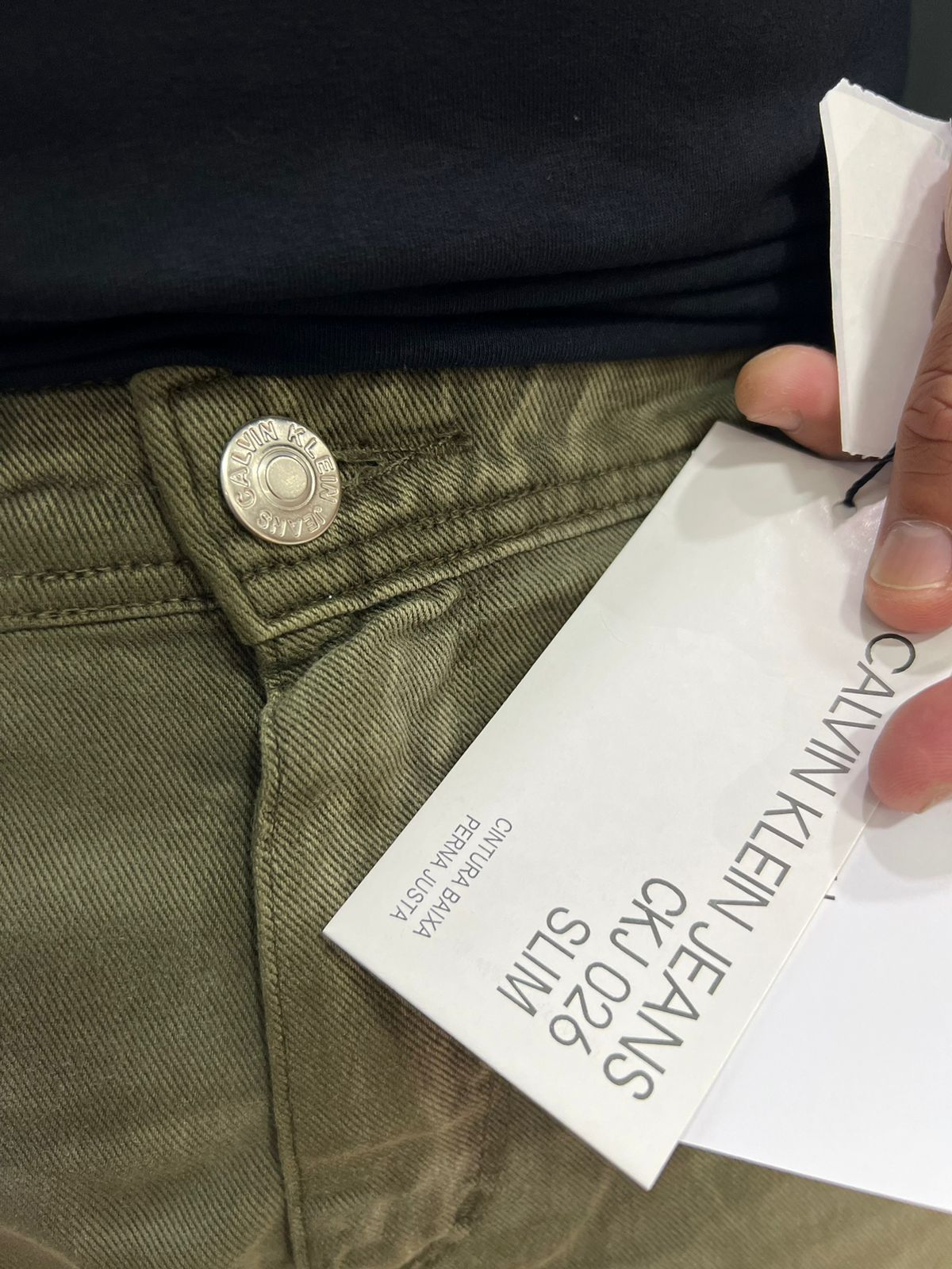 Bermuda Jeans Calvin Klein Verde