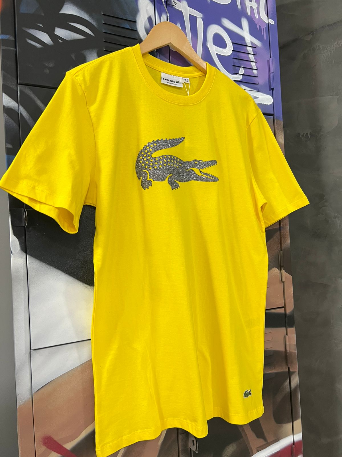Camiseta Linha Griff Lacoste Amarelo