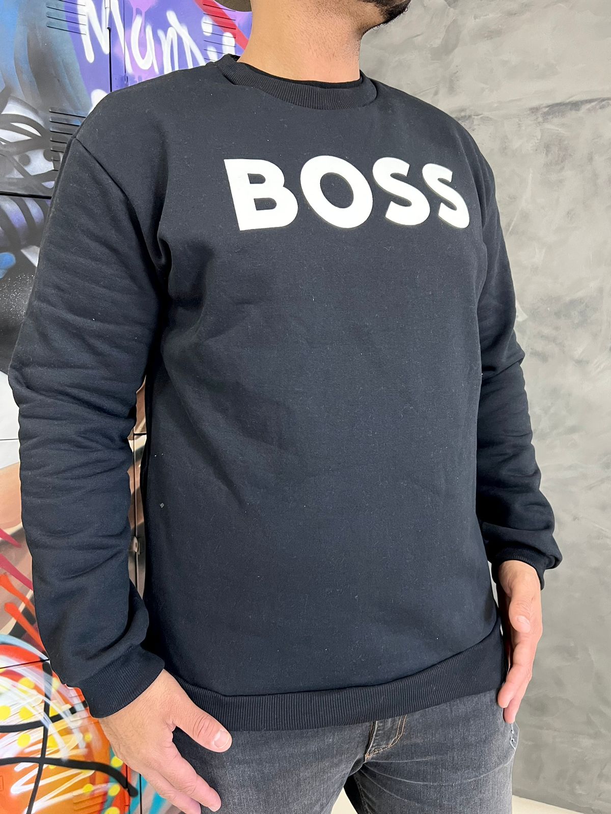 Blusa Moletom Hugo Boss Preto