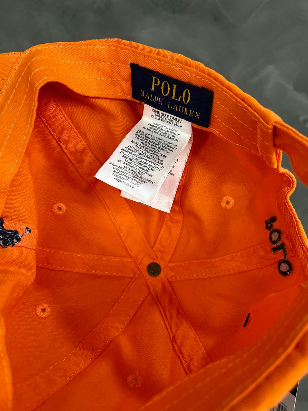 Boné Importado Cavalinho Polo Laranja